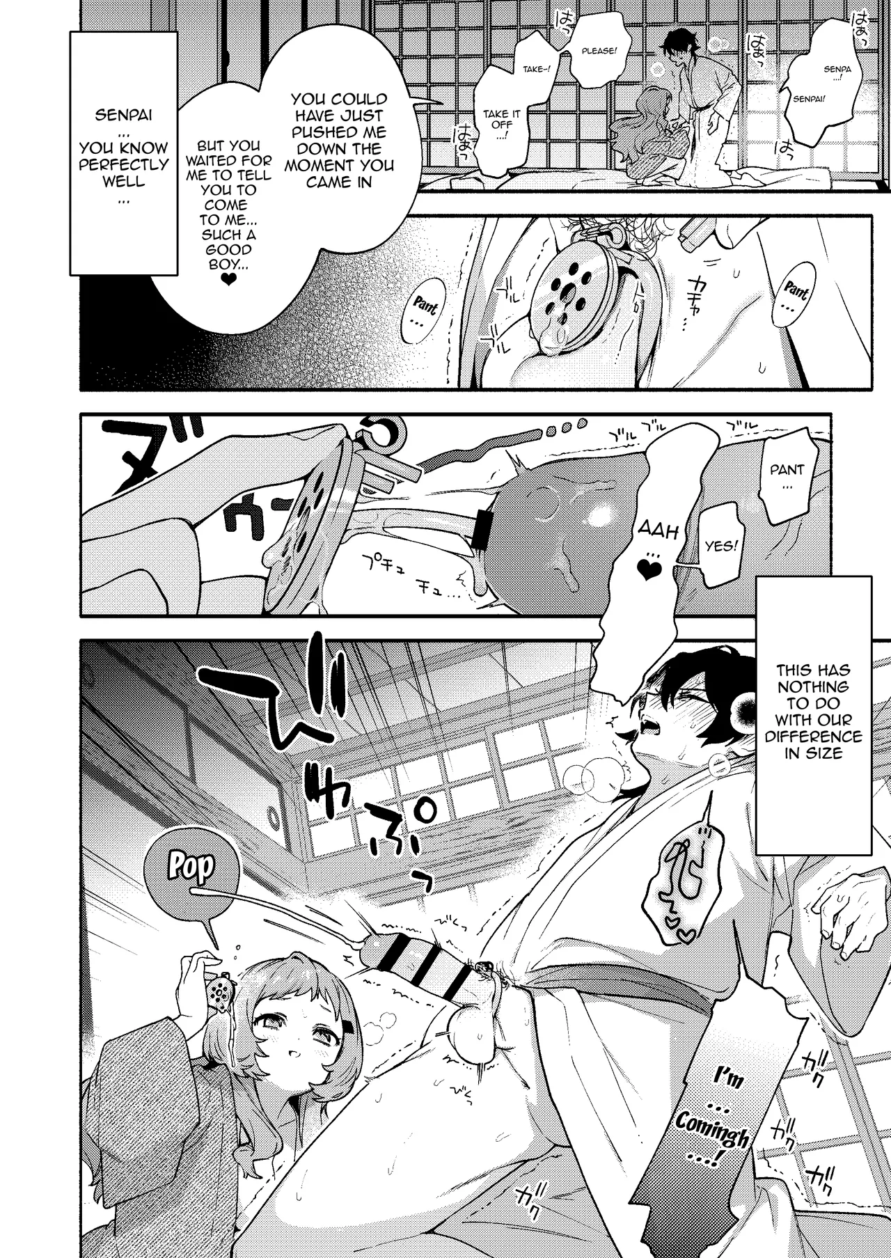 [Sakida Shoten (Sakida Saki)] Mako-senpai ni Taberareru. ~Chiisakute Dekkai Ama Sado Senpai ni Otosareru~ | Eaten By Mako-senpai ~Falling To A Tiny But Huge Sadist Senpai~ [English] {Doujins.com} [Digital] numero di immagine  30