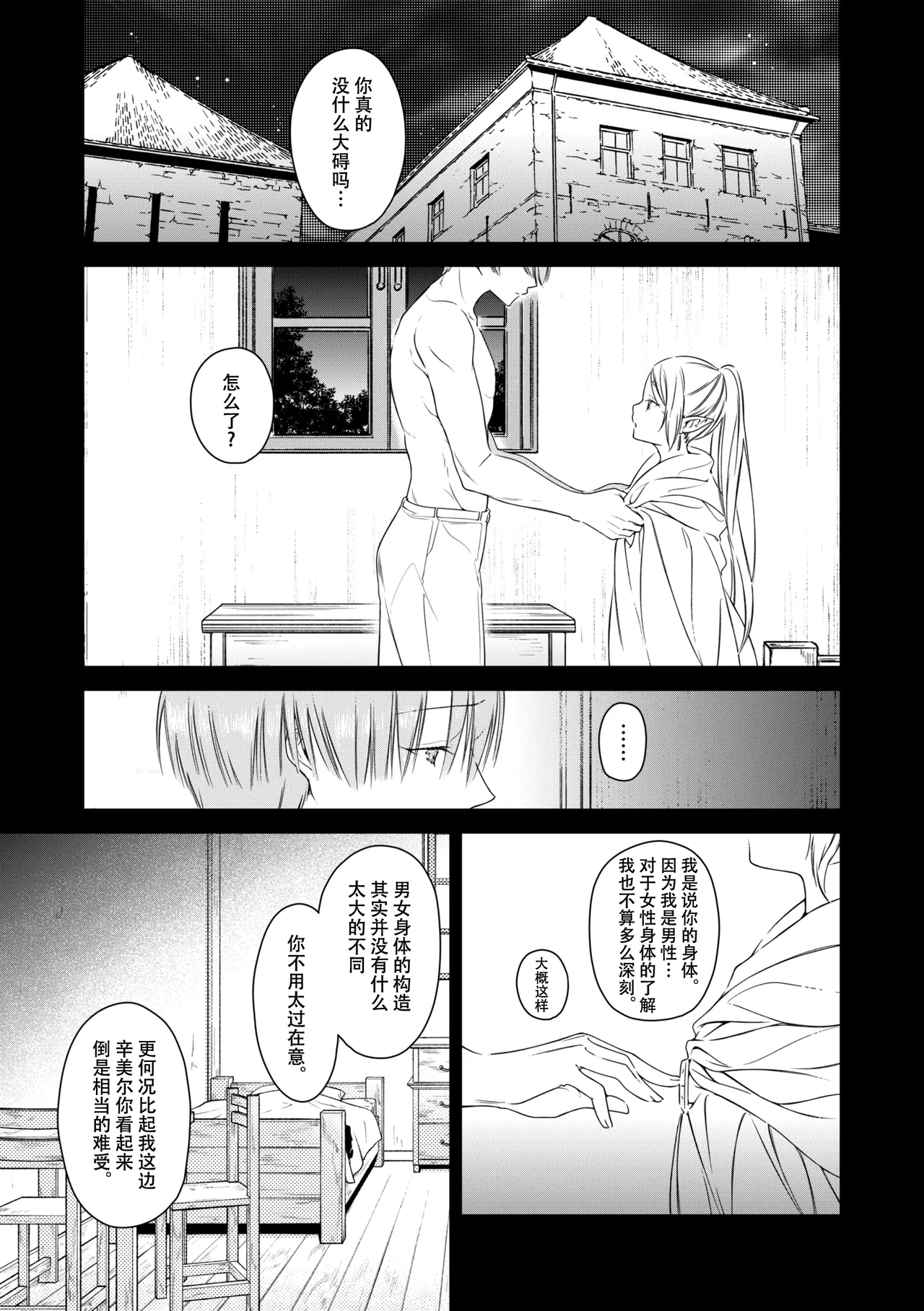 [Nekochigura (Sachi)] good night (Sousou no Frieren) [Chinese] [靴下汉化组] [Digital] 图片编号 24