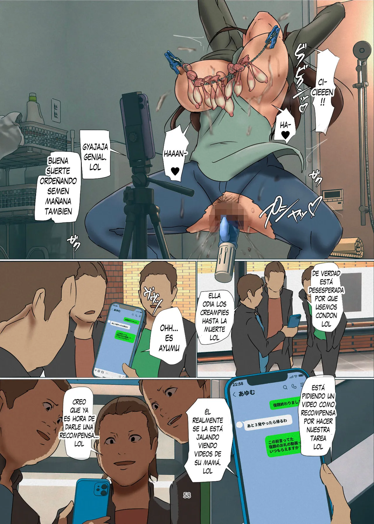 [Yojouhan Shobou] Ikenie no Haha 4 [Spanish] image number 58