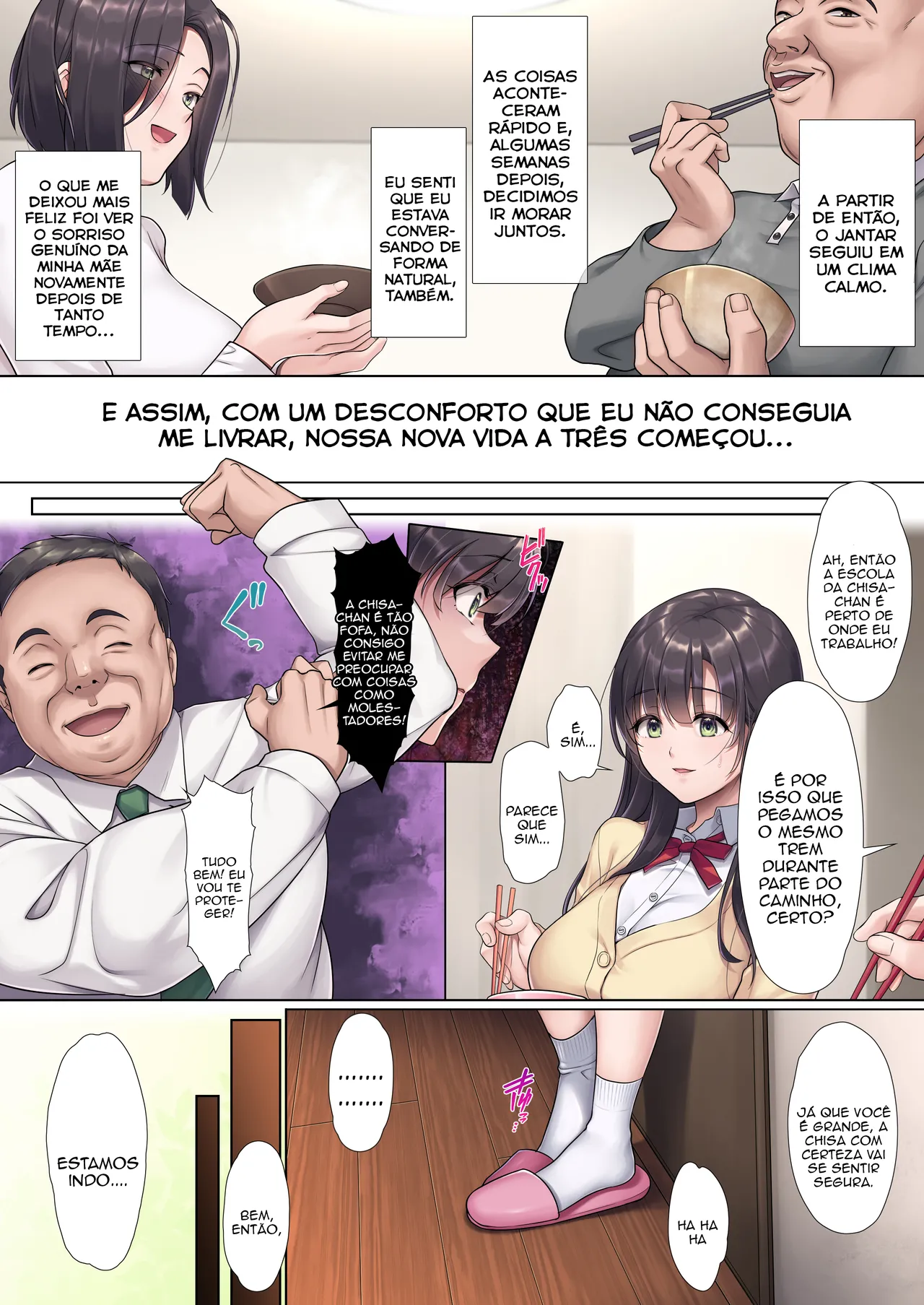 [Airy Socks (Mafuyu HEMP)] Otou-san Yamete―― | Pai, pare―― [Portuguese-BR] [TraduZion] 画像番号 10