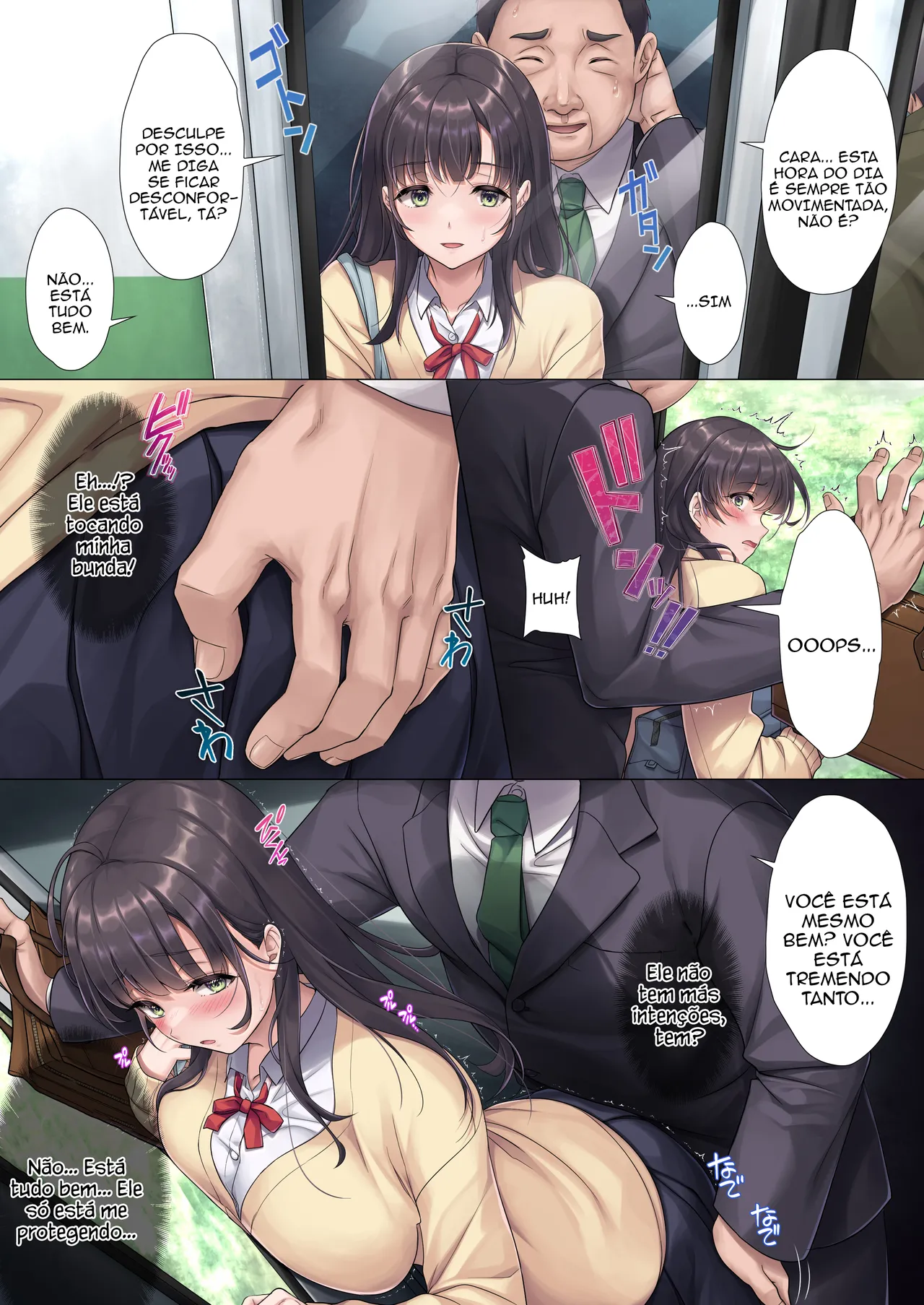 [Airy Socks (Mafuyu HEMP)] Otou-san Yamete―― | Pai, pare―― [Portuguese-BR] [TraduZion] 画像番号 11