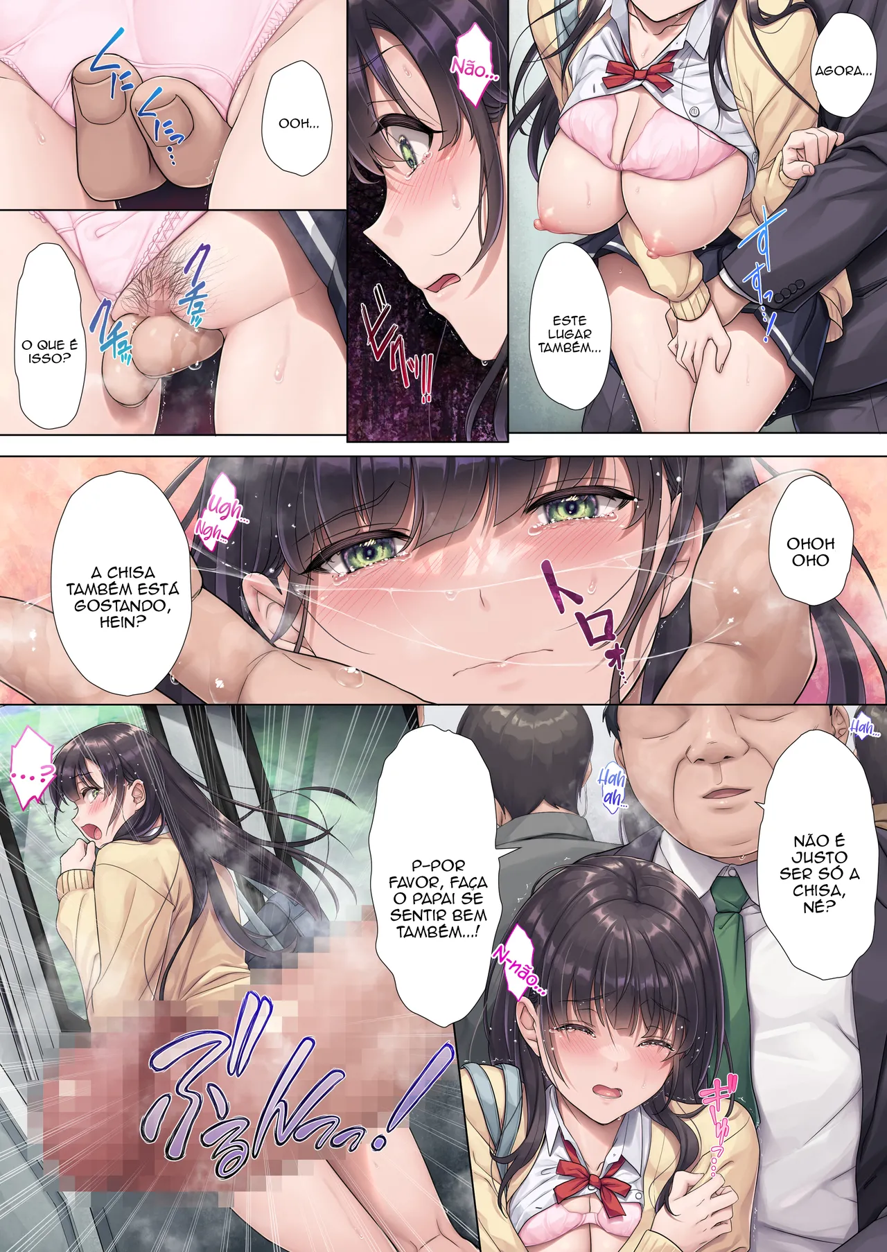 [Airy Socks (Mafuyu HEMP)] Otou-san Yamete―― | Pai, pare―― [Portuguese-BR] [TraduZion] 画像番号 14