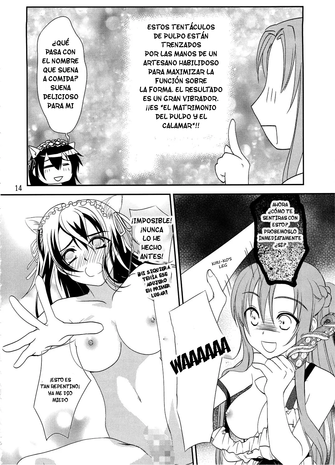 (SC64) [Shiratama Nikukyu] Kirito-kun no Shiroku Betatsuku nani ka (Sword Art Online) [Spanish] [TF Scans] numero di immagine  13