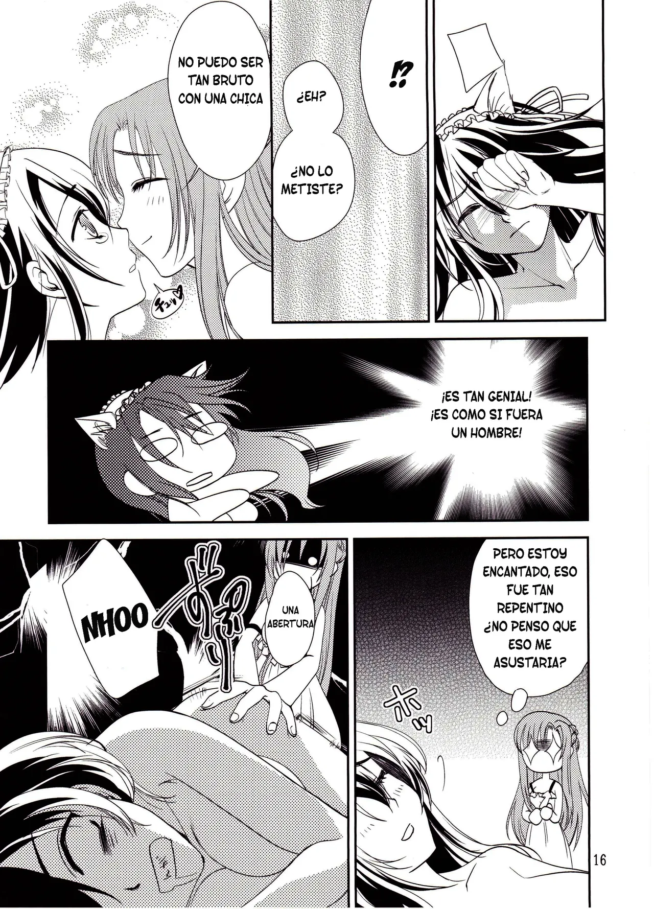 (SC64) [Shiratama Nikukyu] Kirito-kun no Shiroku Betatsuku nani ka (Sword Art Online) [Spanish] [TF Scans] numero di immagine  15