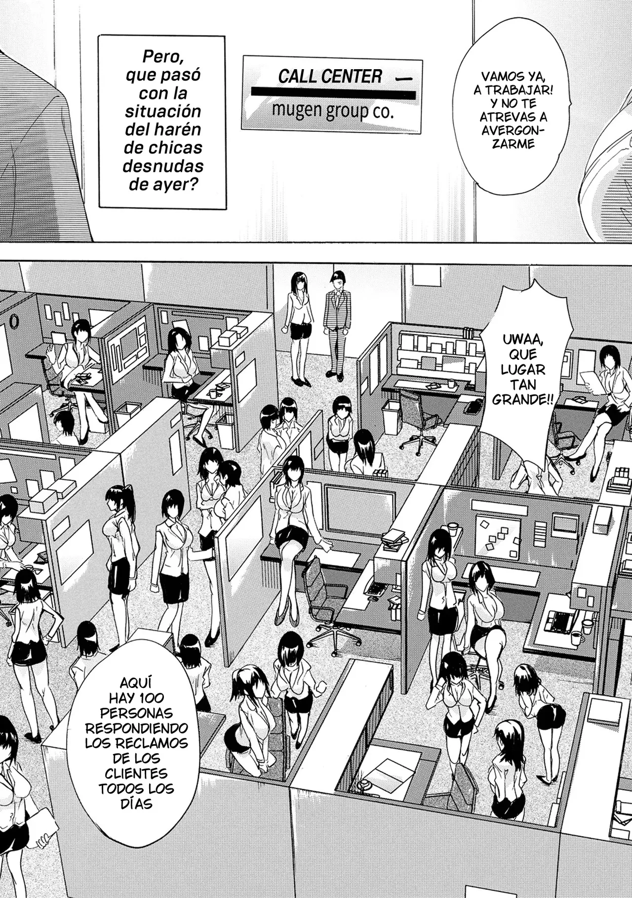 [Natsuka Q-ya] Saiin! Zenra Kaisha (Chap. 2) | Afrodisiaco! La Empresa Nudista (Cap. 2) [Spanish] [Digital] [Harenchi no Fansub] image number 3