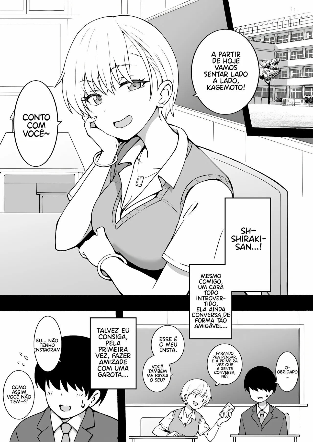 [Okiha] Shiraki-san [portuguese-BR] + [Textless] image number 1