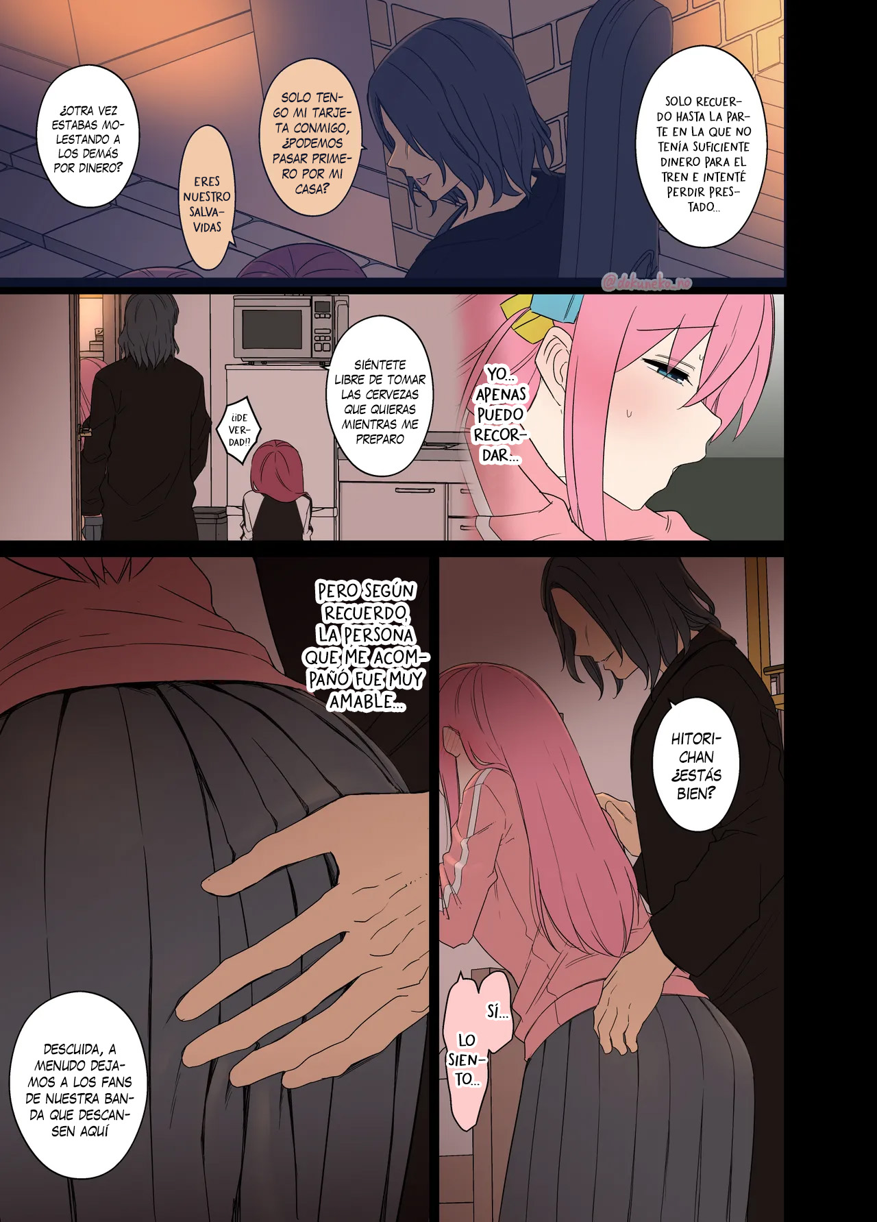 [Dokuneko Noil] Gotou Hitori ni Warui Koto o Suru Hanashi (Zenpen) + (Kouhen) | Haciéndole cosas malas a Hitori Gotou estando borracha (Bocchi the Rock!) [Spanish] [Traducciones necesarias] 图片编号 4