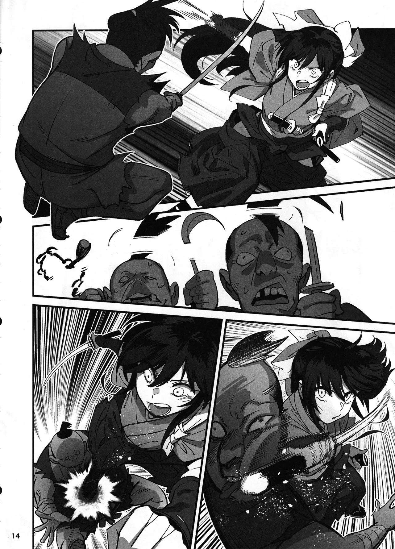 (C106) [Dokudami (Okita Ababa)] Manadeshi ga Touzoku ni Netorareta Hanashi image number 13