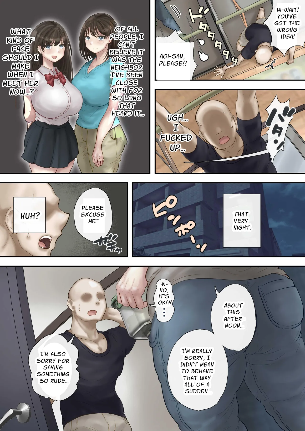 [Mochimochi Warabi] Onaji Mansion ni Sumu Onna-tachi ga Maiban Ore ni Okazu o Todoke ni Kuru Ken | These Babes Who Live In The Same Building Complex Bring Me Delicious Snacks Every Night [English] [GGY Translations] 画像番号 16