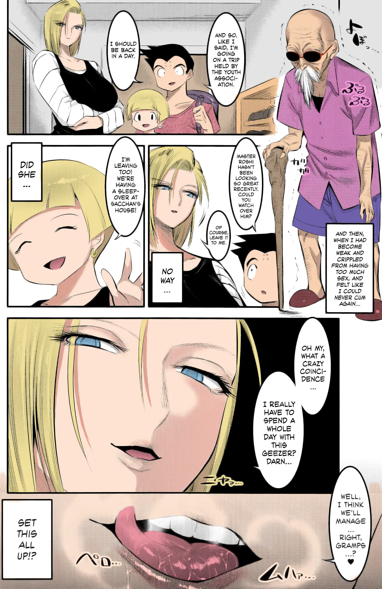 C92) [Kaientai (Shuten Douji)] 18-gou ni Mainichi Muriyari Semen Shiboritorareru Hon | A Book About Getting Your Semen Forcibly Squeezed Out By No. 18 Every Single Day (Dragon Ball Z) [English] [Decensored] [ATF] [Colorized] image number 27