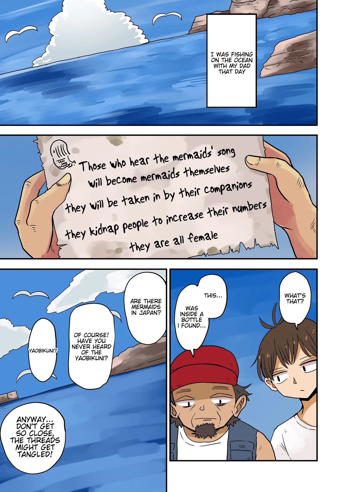 [Murasaki Nyanko Bar (Vae)] Father and son turned into mermaids [english] numero di immagine  1