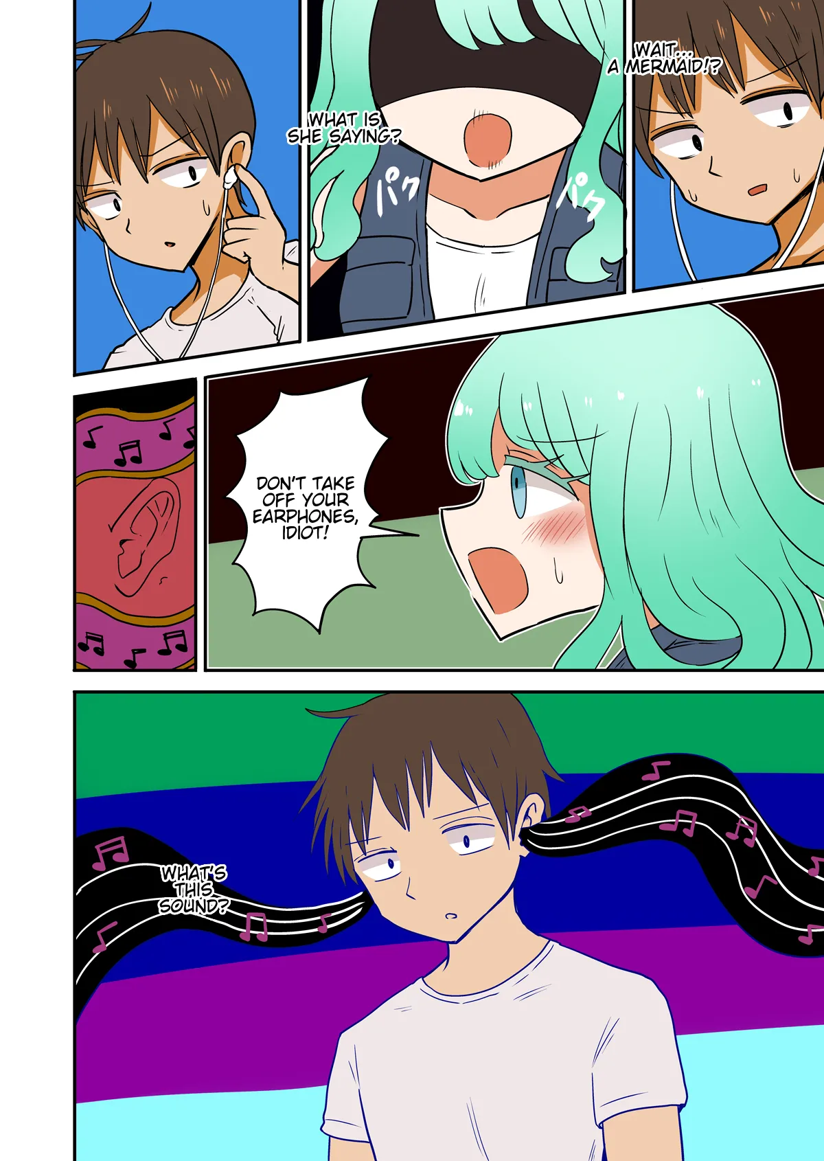 [Murasaki Nyanko Bar (Vae)] Father and son turned into mermaids [english] numero di immagine  4