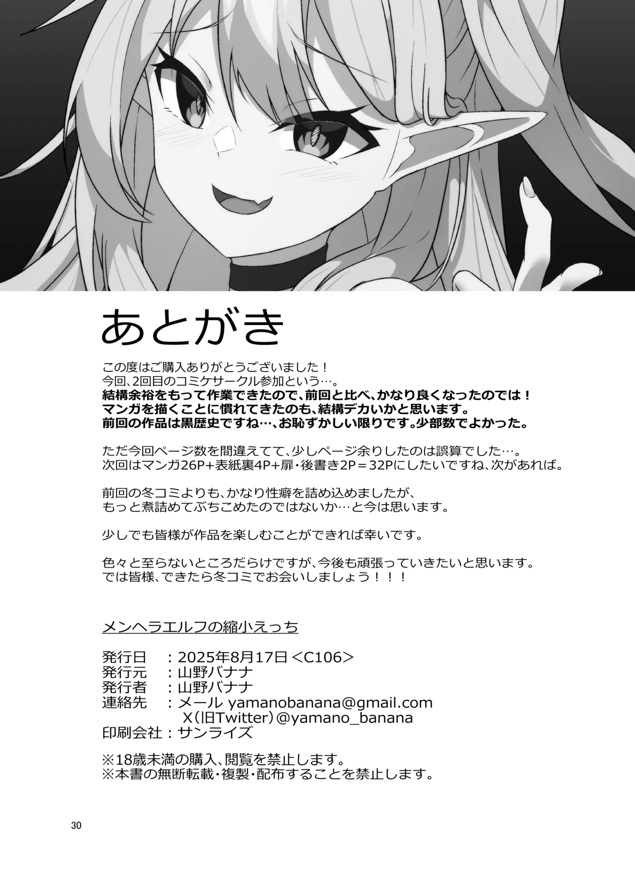 [Yamano Banana] Menhera Elf no Shukushou Ecchi |  病嬌精靈的縮小性交 [Chinese] [沒有漢化] [Digital] изображение № 31