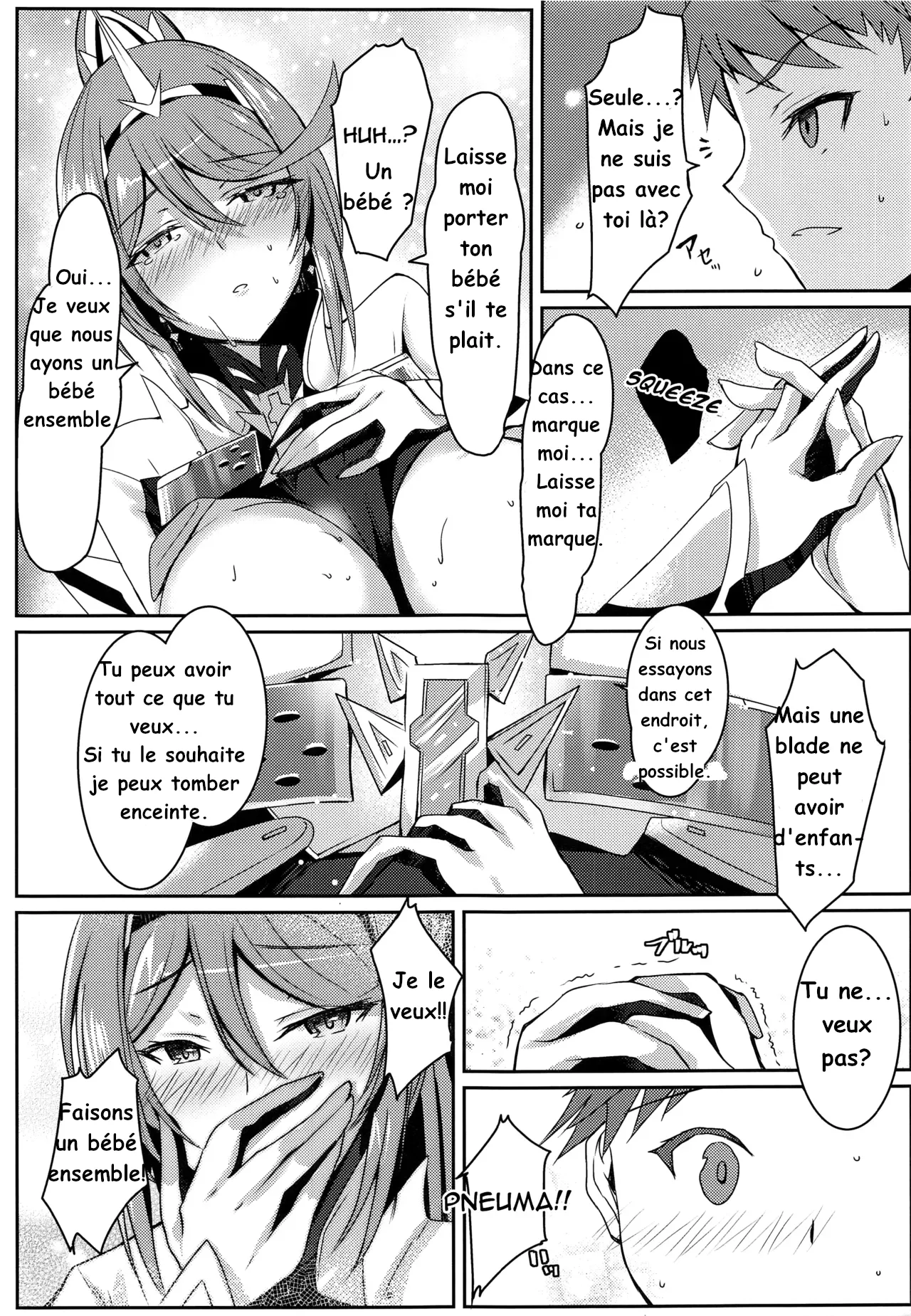 (COMIC1☆17) [Dorayakiya (Inoue Takuya)] Pneuma-chan no Ecchi Hon (Xenoblade Chronicles 2) [French] 이미지 번호 18