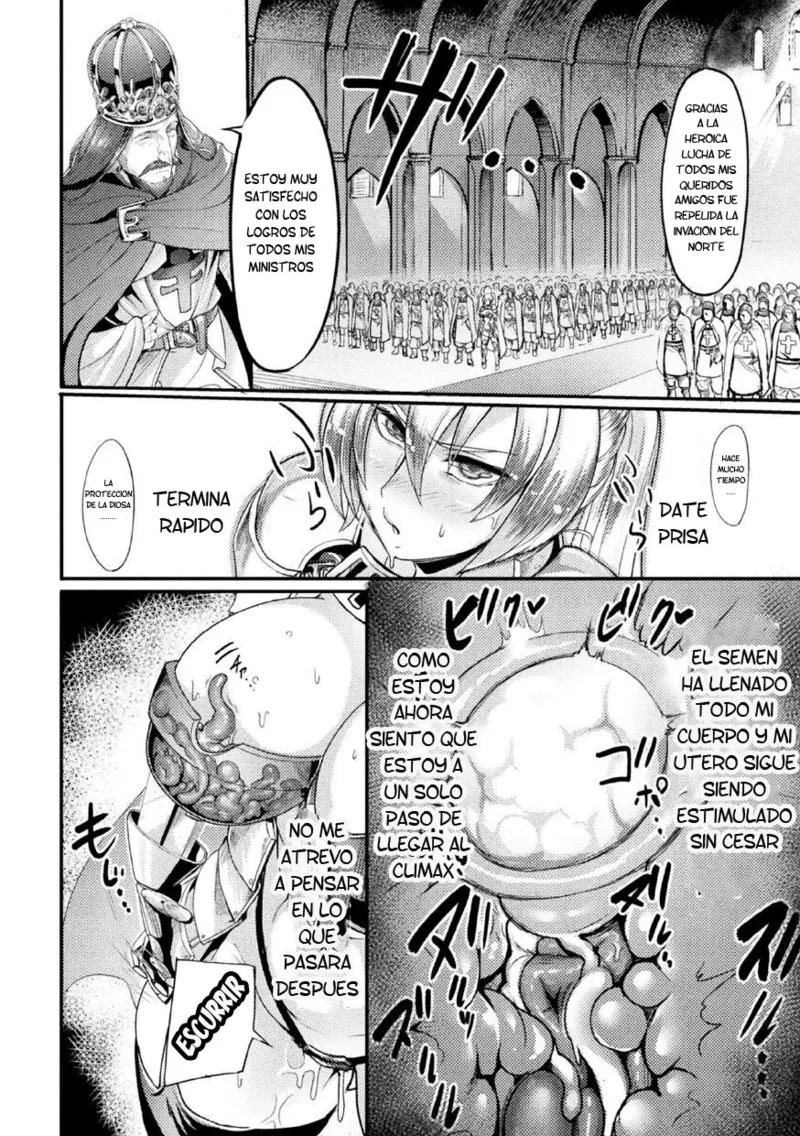 [Remu] Zettai ni Shokushu ni Maketari Shinai Onna Kishi (2D Comic Magazine Noroi no Soubi de Ryoujoku Zecchou! Vol. 1) [Spanish] [TF SCANS] [Digital] image number 12