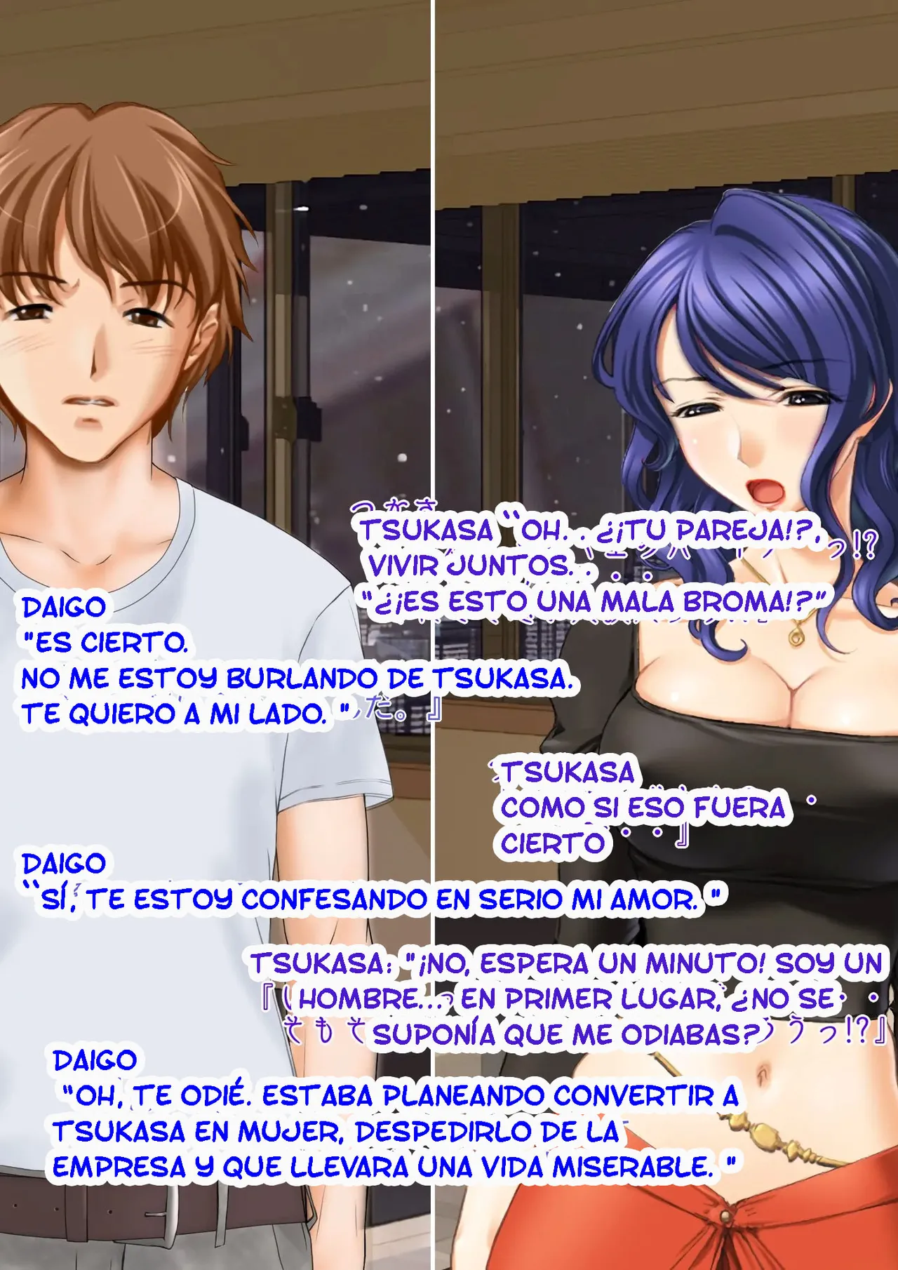 [Kyousei TSF no Ohanashi] Kyousei Seitenkan Onna ni Sarete Ijimerareru PoweHara Chuunen Dansei Kanrishoku no Ohanashi [Spanish] [TF SCANS] 画像番号 112