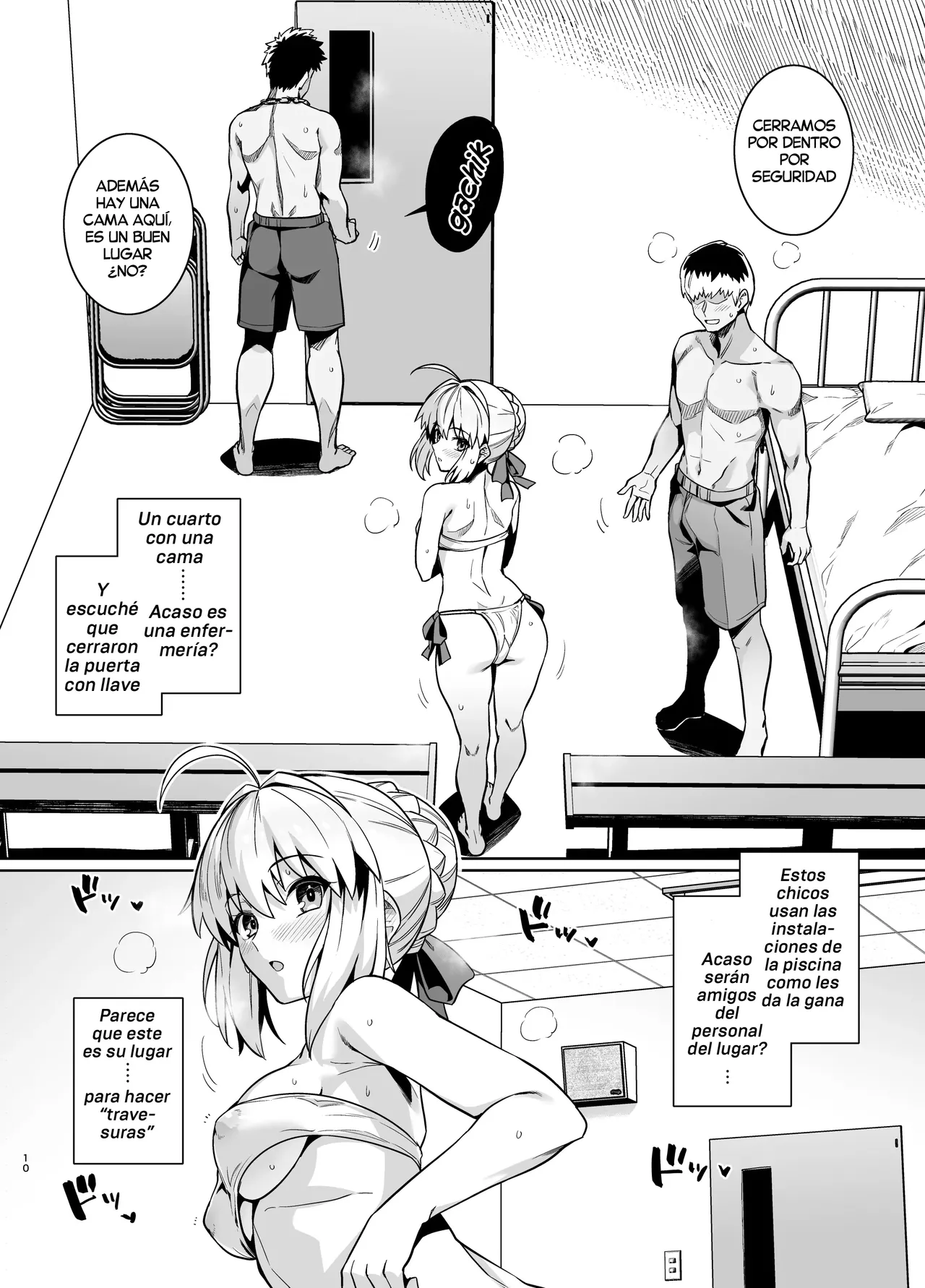 [Royal Bitch (haruhisky)] Saber-san Yarimoku Nanpamachi Pool Hen | Saber-san espera ser ligada en la Piscina (Fate/stay night) [Spanish] [Harenchi no Fansub] [Digital] 이미지 번호 13