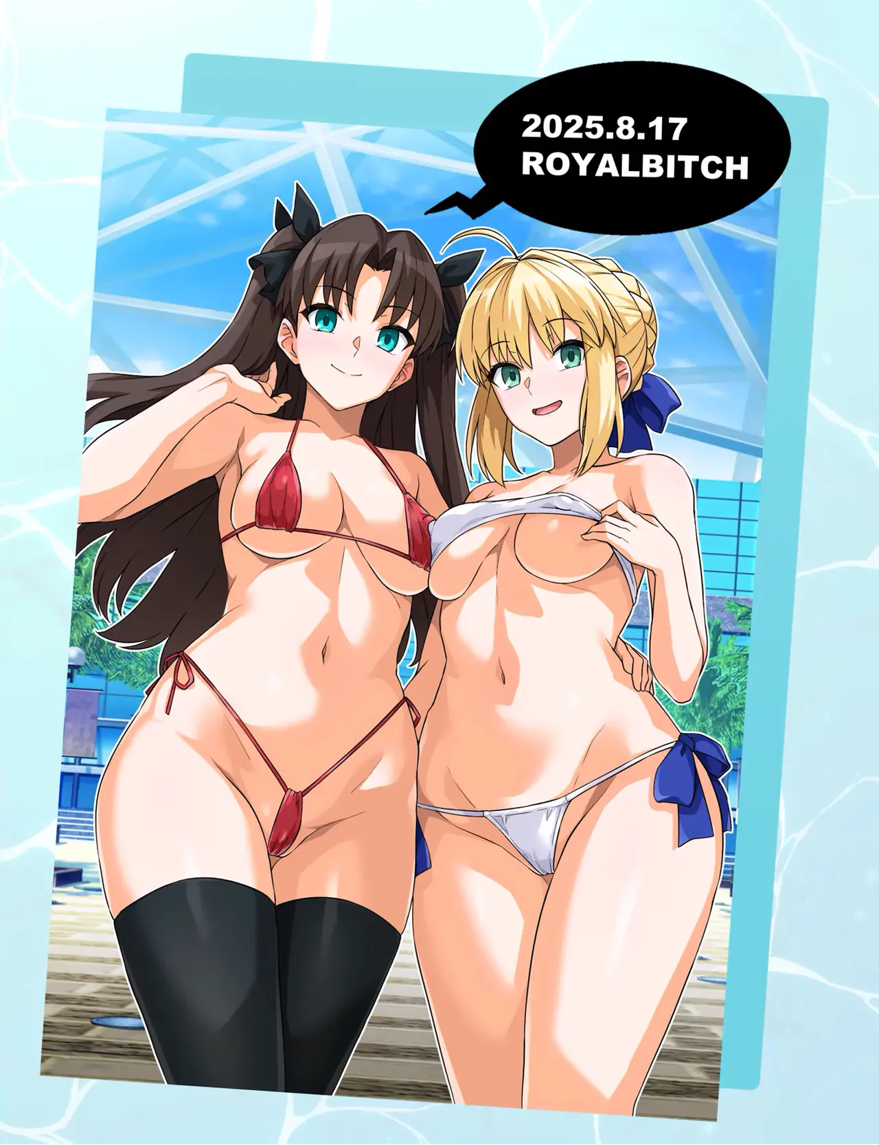 [Royal Bitch (haruhisky)] Saber-san Yarimoku Nanpamachi Pool Hen | Saber-san espera ser ligada en la Piscina (Fate/stay night) [Spanish] [Harenchi no Fansub] [Digital] 이미지 번호 69