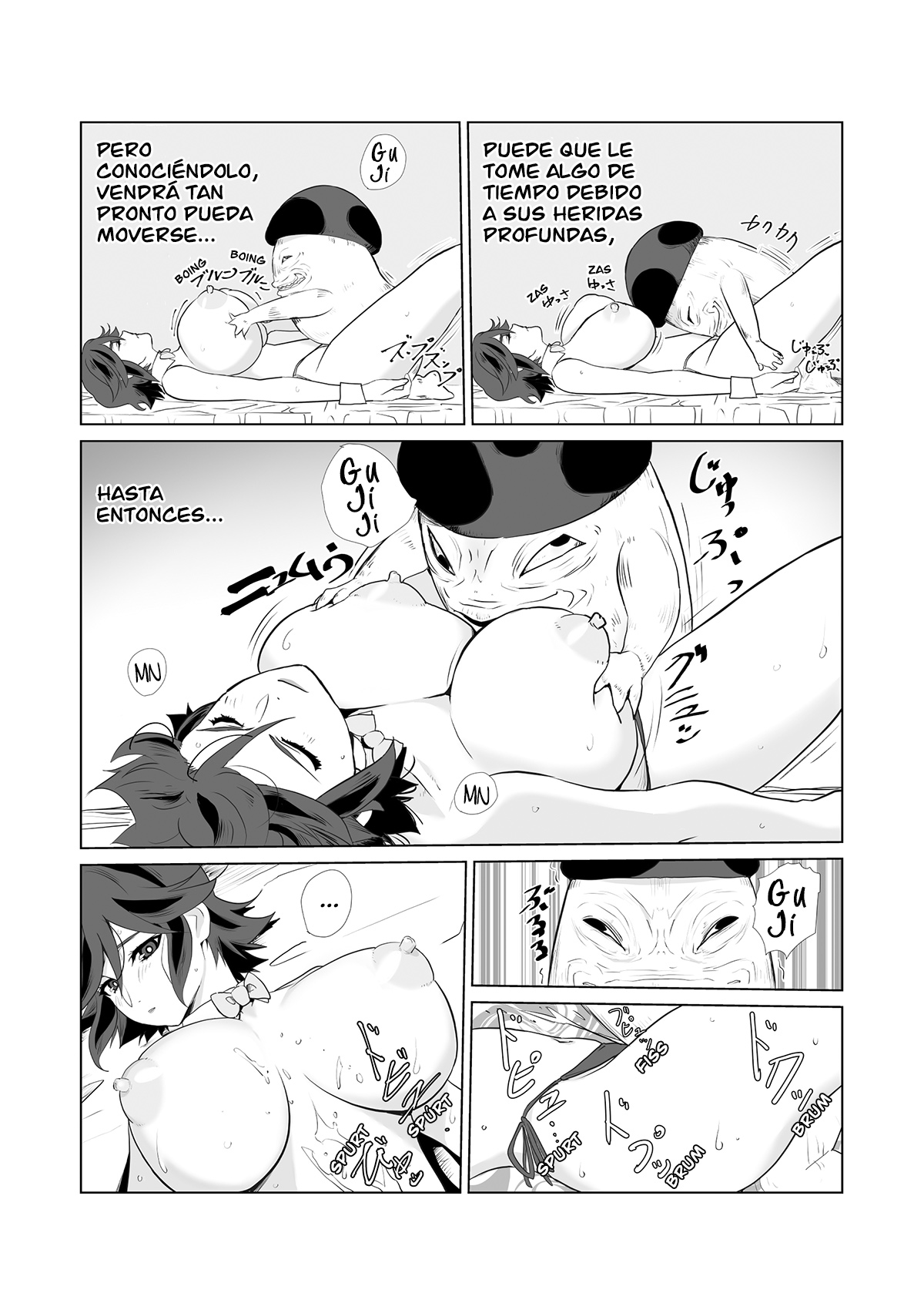 [Wonderful Sweater] Hitozuma Boukensha Doukutsu 2 ~Monster Senmon Doukutsu Soap Cosplay Paizuri Kyousha Course~ [Spanish] 15eme image