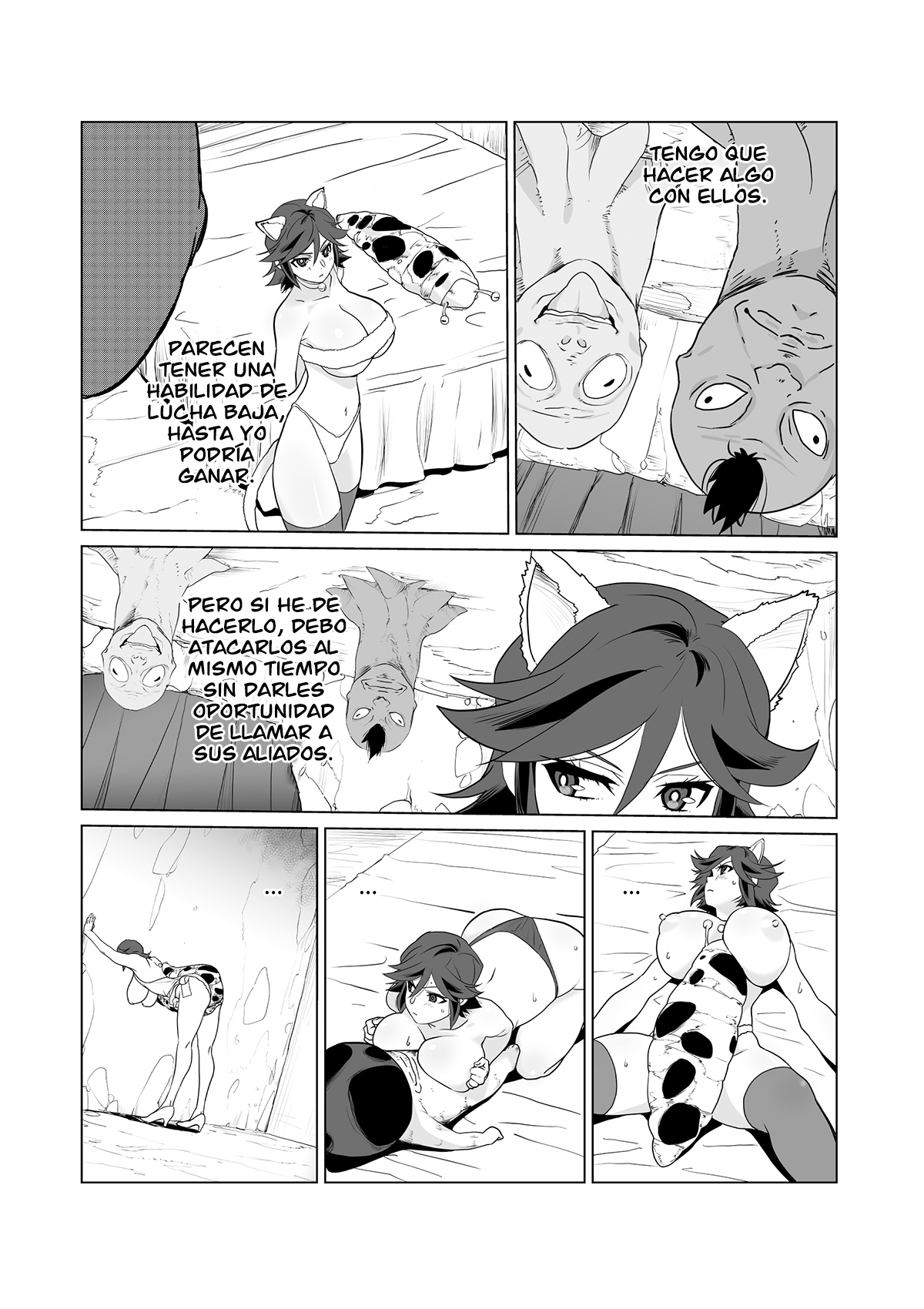 [Wonderful Sweater] Hitozuma Boukensha Doukutsu 2 ~Monster Senmon Doukutsu Soap Cosplay Paizuri Kyousha Course~ [Spanish] 35eme image