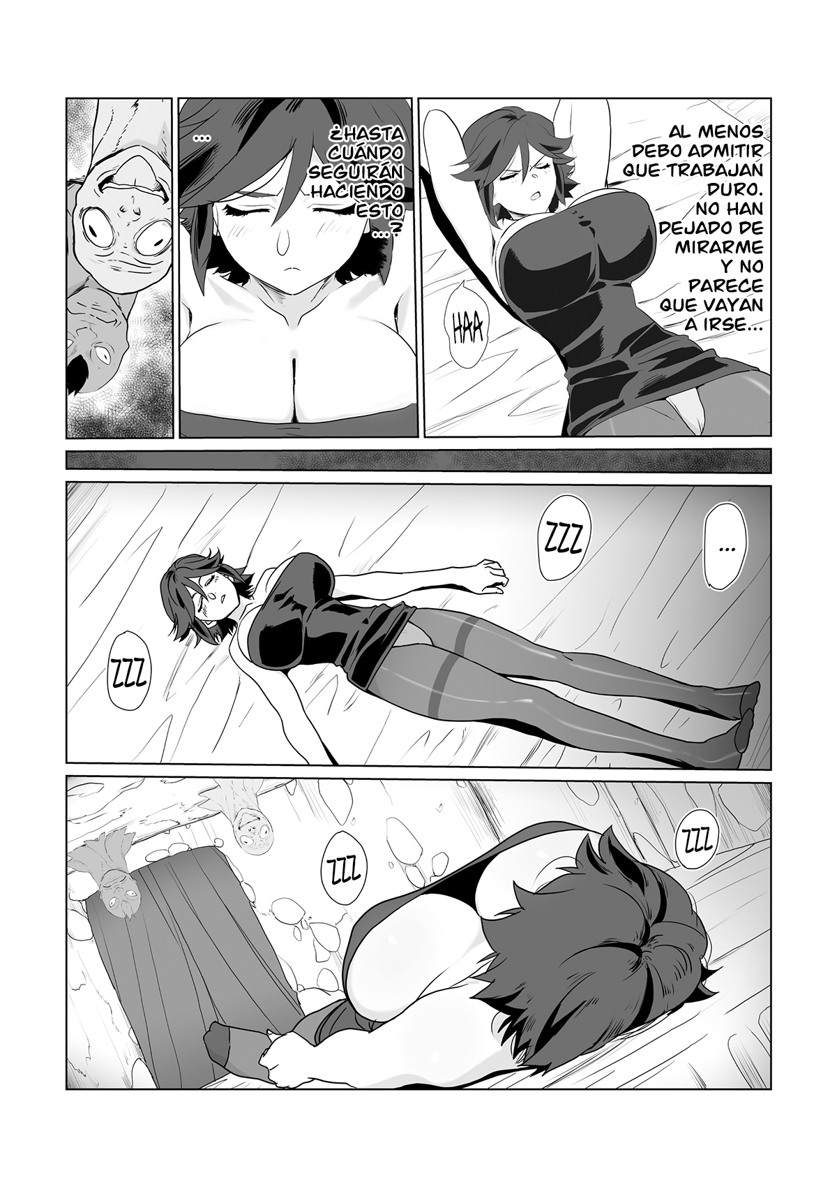 [Wonderful Sweater] Hitozuma Boukensha Doukutsu 2 ~Monster Senmon Doukutsu Soap Cosplay Paizuri Kyousha Course~ [Spanish] 36eme image