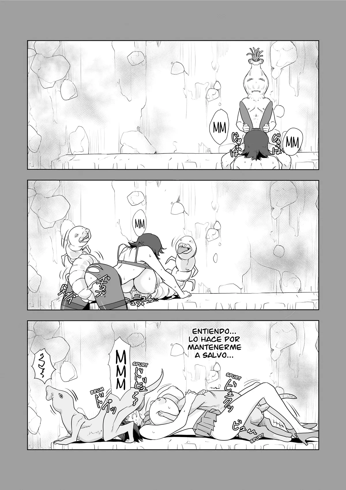 [Wonderful Sweater] Hitozuma Boukensha Doukutsu 2 ~Monster Senmon Doukutsu Soap Cosplay Paizuri Kyousha Course~ [Spanish] 70eme image