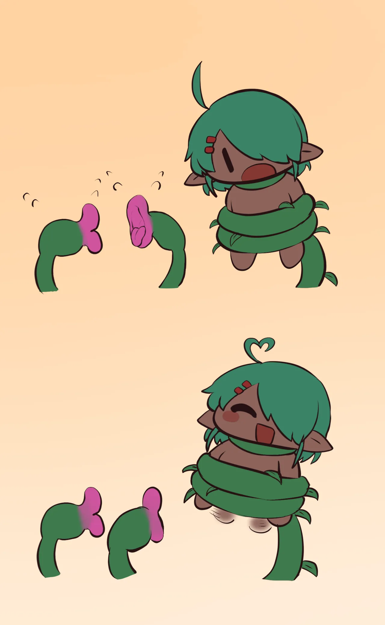[Asmrflute] Heatstroke Midori-kun and the Tentacle Plant image number 14