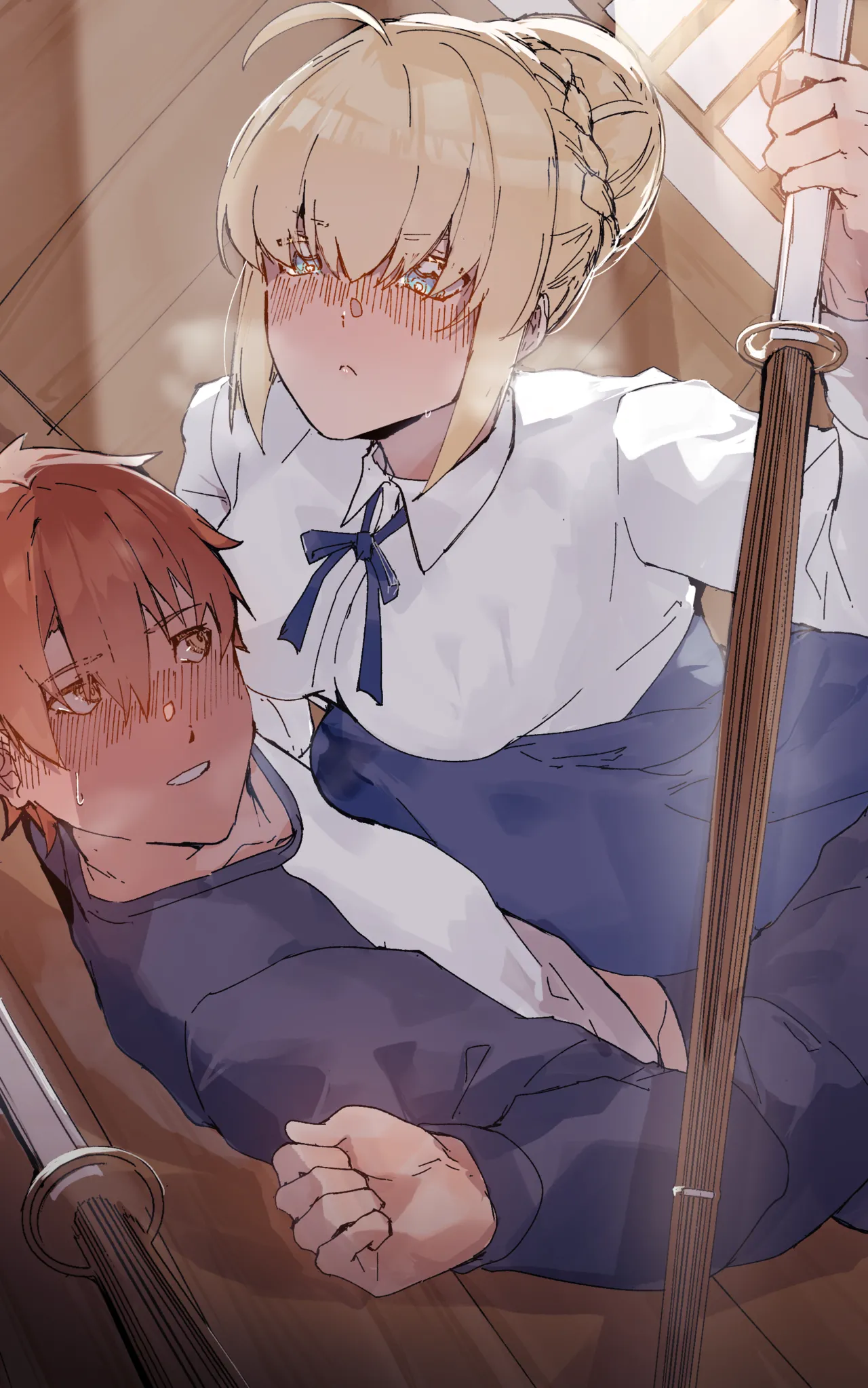 [Angel] Sword and Sheath. Saber x Shirou (Fate/stay night) 图片编号 1