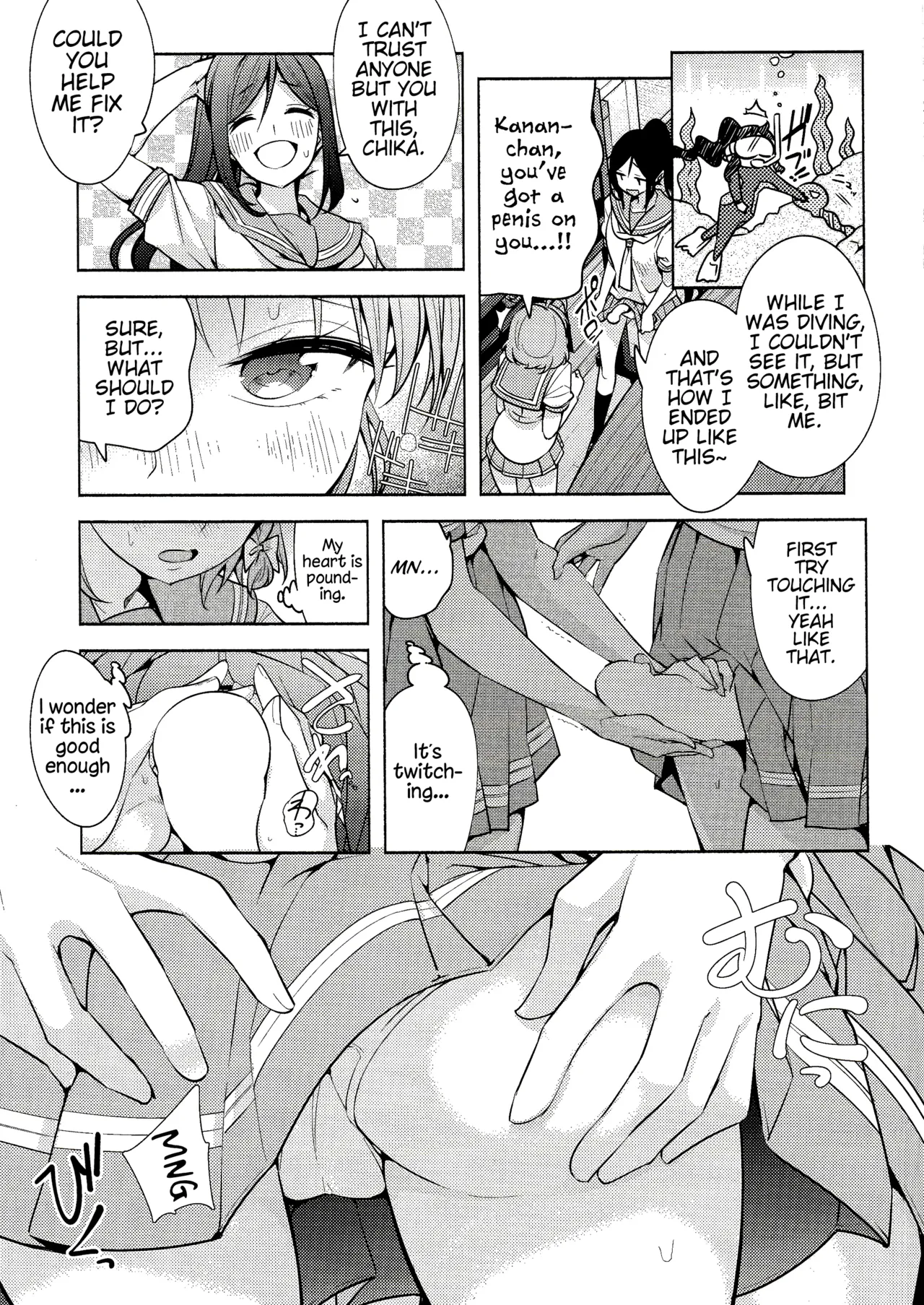 (Bokura no Love Live! 23) [Tohosanhun (Chada)] Onegai Kiitekureru? (Love Live! Sunshine!!) [English] [Pangean] image number 3