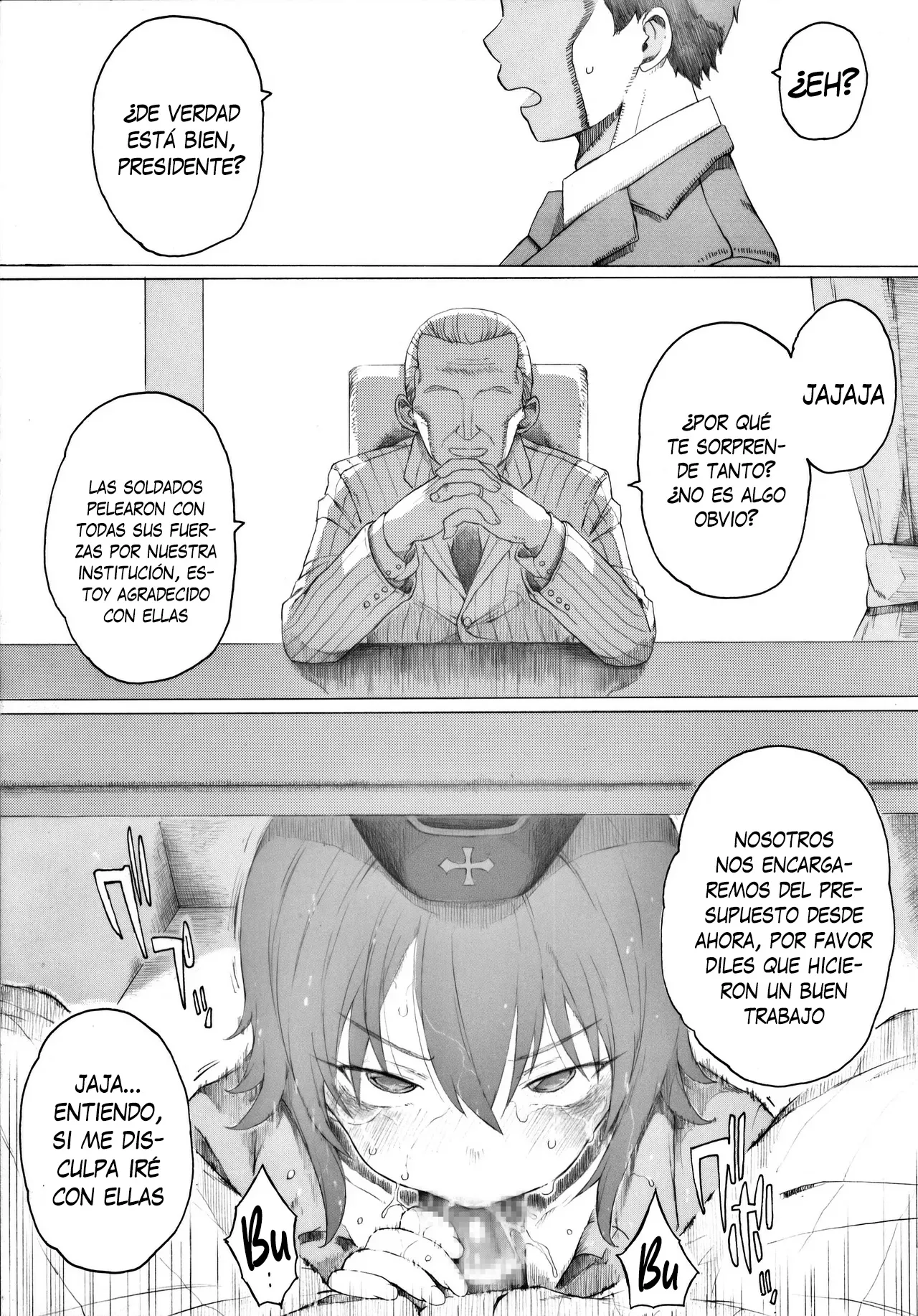 [Itano Chiharu] Sensha no Maintenance ni wa Sugoku Okane ga Kakaruyou desu - Parece que el mantenimiento de un tanque cuesta muchisimo dinero (Girls und Panzer) [Español] [Traducciones necesarias] 图片编号 1