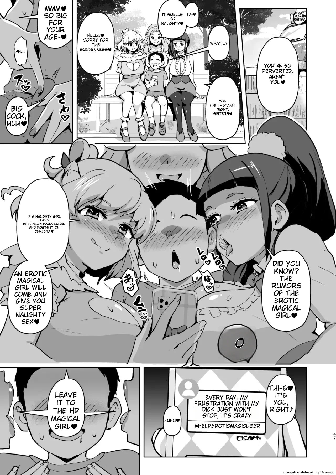 [Aheazif (Sanatuki)] Ima Goshujin-sama Daisuki no Dosukebe Ero Mahou Tsukai tte Iimashita!? (Mahou Tsukai Precure!) [AI Translated] 이미지 번호 47