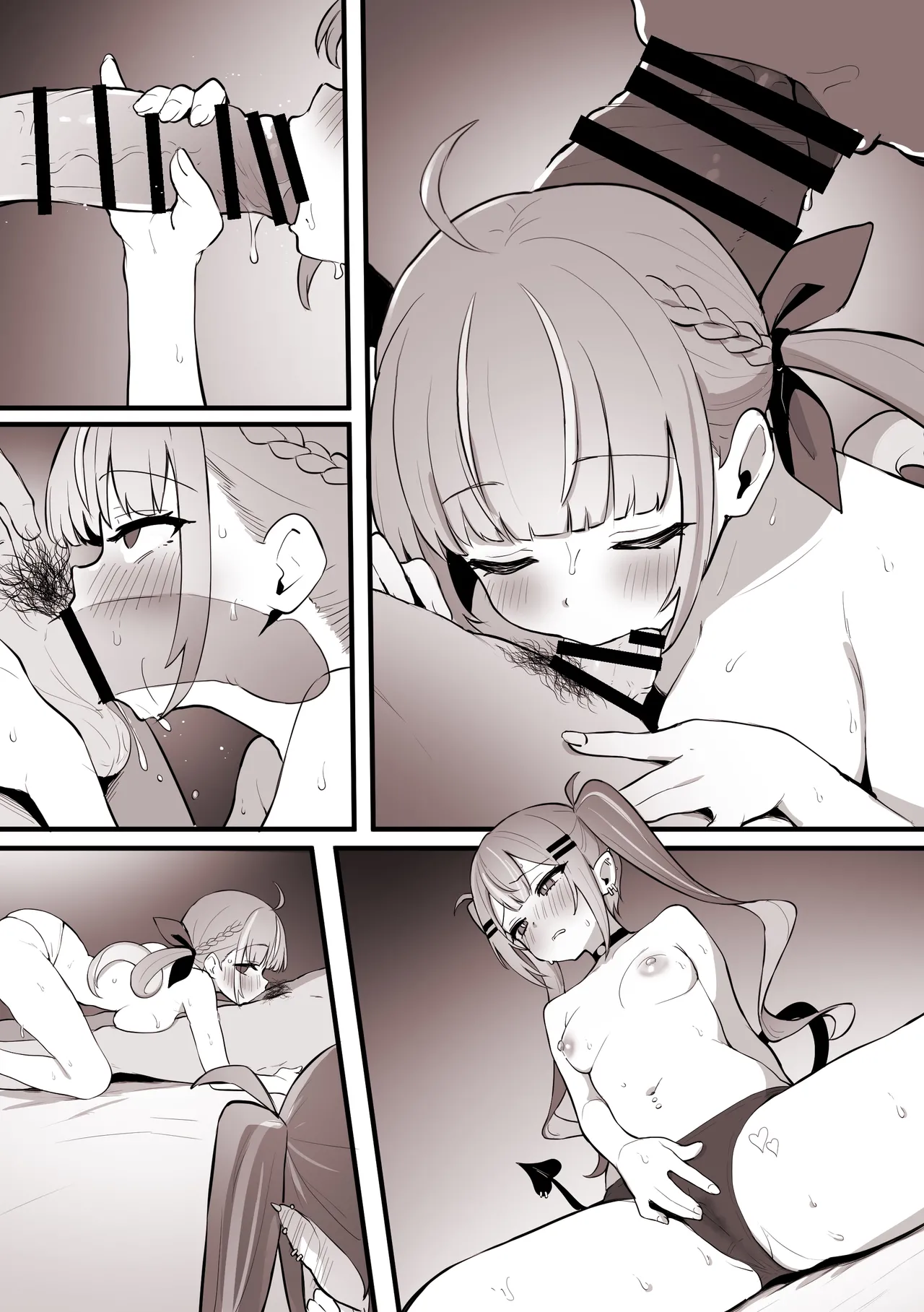 [こけもも] 眷属にフェラしてる所をみせつけるあ〇あと、ヤキモチを焼くト〇様 (ホロライブ) 图片编号 11