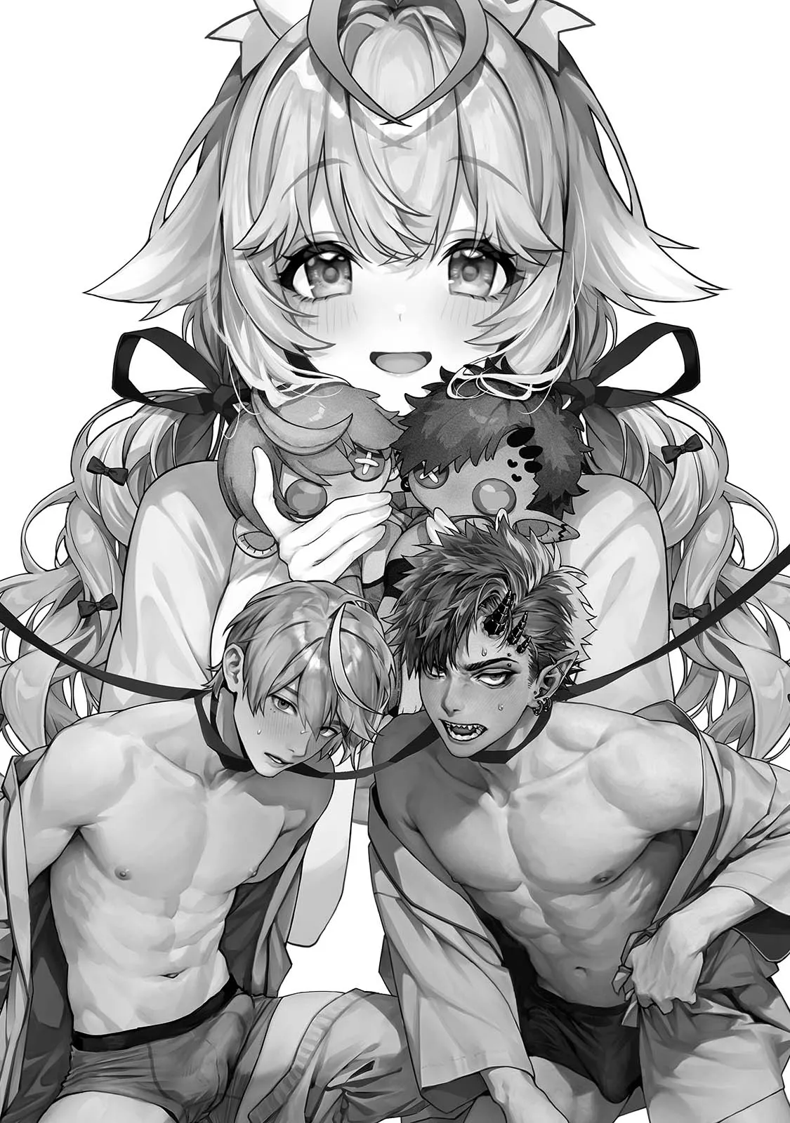 [Rifururoom (rifuru)] Raburi Ah! Motomo Kimi ga Bokura to Kankaku Kyouyuu Suru Ningyou wo Moteasondara~ 3 [Digital] image number 2