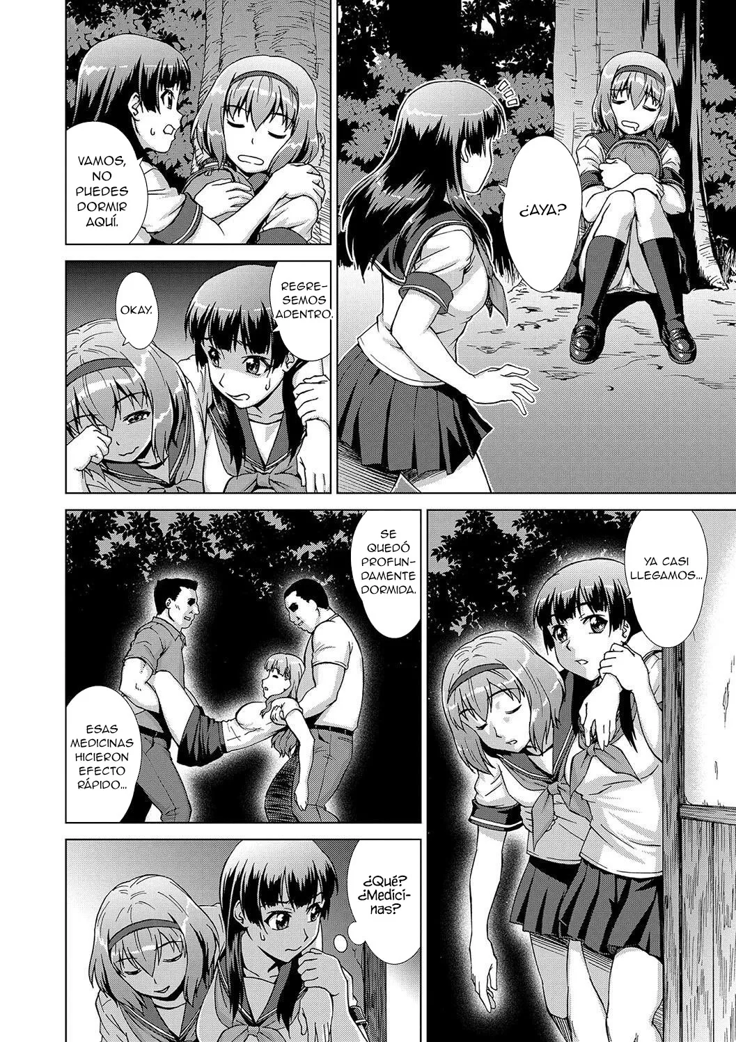 [Shinogi A-suke] [Shinogi A-suke] Ryoshuu no Mura Ch. 1-2｜El Prueblo de las Prisioneras Cap. 1-2 (Mesu o Karu Mura Joshikousei Shuudan Ryoujoku Jiken) [Spanish] [New Scan Doujin] 图片编号 15