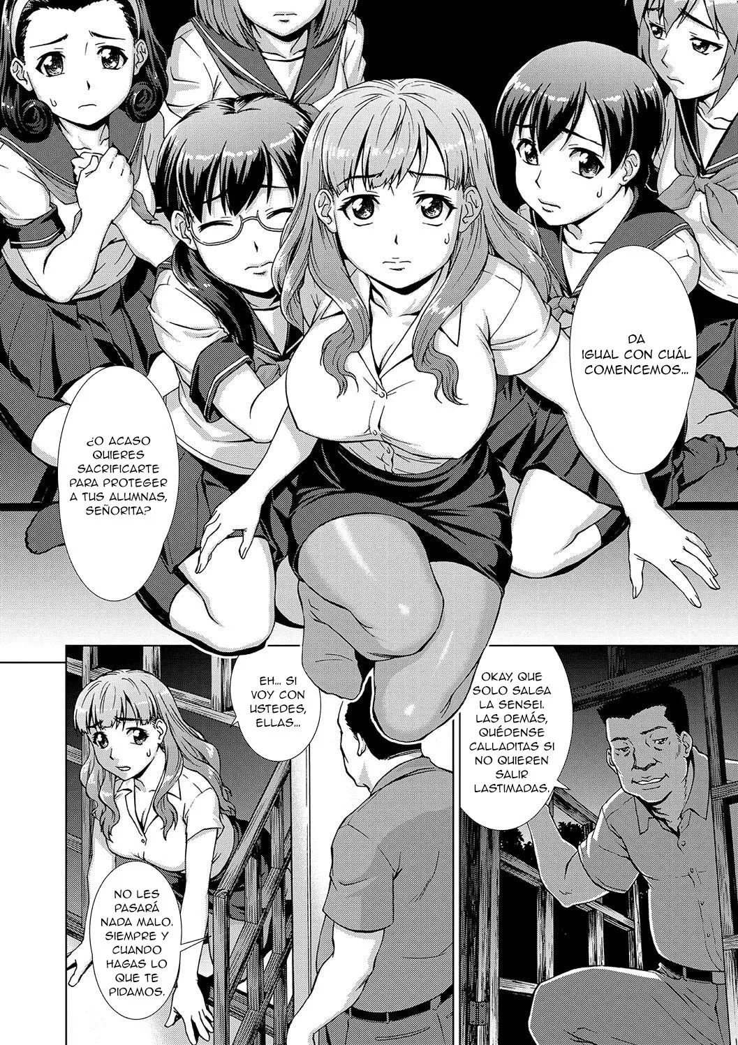 [Shinogi A-suke] [Shinogi A-suke] Ryoshuu no Mura Ch. 1-2｜El Prueblo de las Prisioneras Cap. 1-2 (Mesu o Karu Mura Joshikousei Shuudan Ryoujoku Jiken) [Spanish] [New Scan Doujin] 图片编号 19