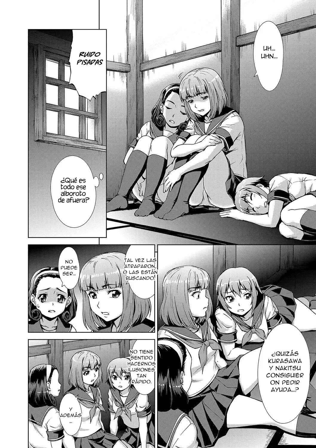 [Shinogi A-suke] [Shinogi A-suke] Ryoshuu no Mura Ch. 1-2｜El Prueblo de las Prisioneras Cap. 1-2 (Mesu o Karu Mura Joshikousei Shuudan Ryoujoku Jiken) [Spanish] [New Scan Doujin] 图片编号 55