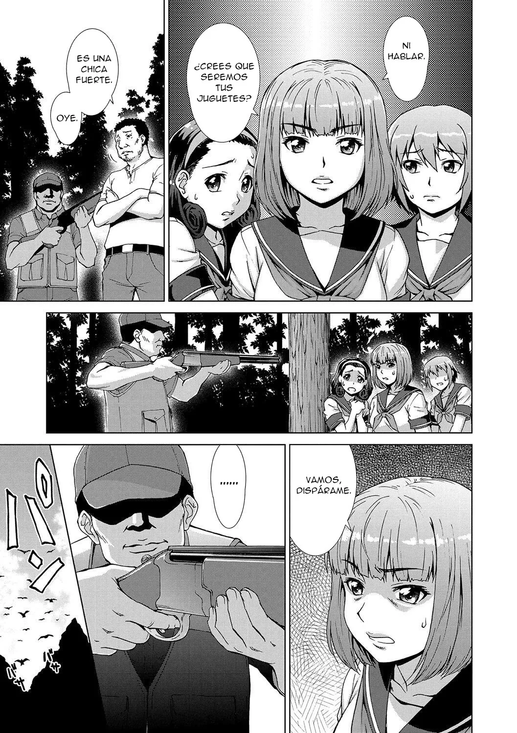 [Shinogi A-suke] [Shinogi A-suke] Ryoshuu no Mura Ch. 1-2｜El Prueblo de las Prisioneras Cap. 1-2 (Mesu o Karu Mura Joshikousei Shuudan Ryoujoku Jiken) [Spanish] [New Scan Doujin] 图片编号 58