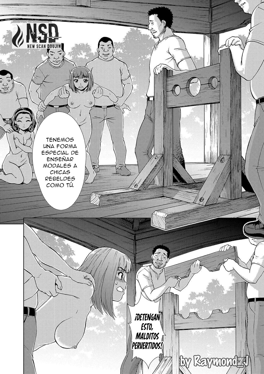 [Shinogi A-suke] [Shinogi A-suke] Ryoshuu no Mura Ch. 1-2｜El Prueblo de las Prisioneras Cap. 1-2 (Mesu o Karu Mura Joshikousei Shuudan Ryoujoku Jiken) [Spanish] [New Scan Doujin] 图片编号 61