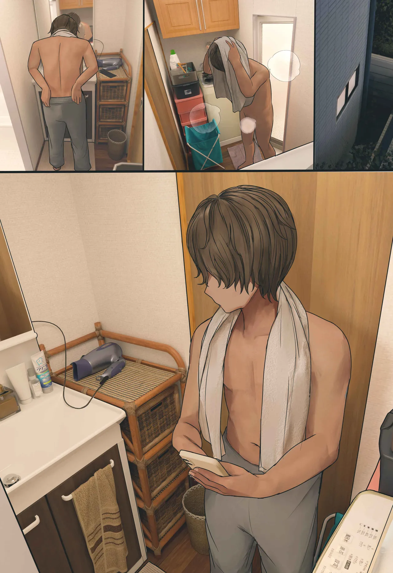 [Hanpatsu Zokusei] 입욕 장면을 몰래 찍는 이야기 전편+후편 numero di immagine  20