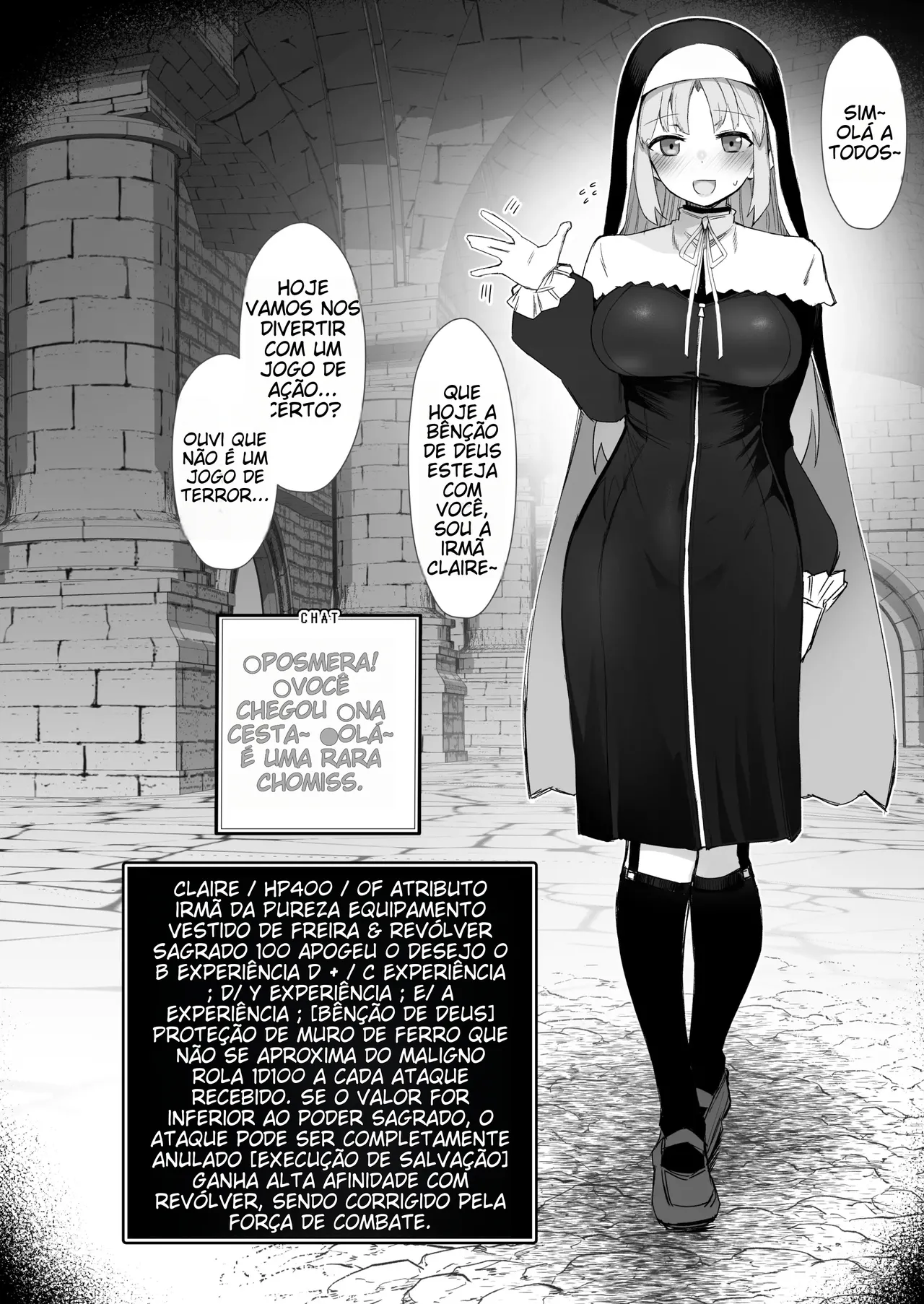 [30min-5000yen (Kagami Uekusa)] Niji Ero Trap Dungeon-bu 4 (Sister Claire) [Portuguese-BR] [Digital] (TR-213) 图片编号 5