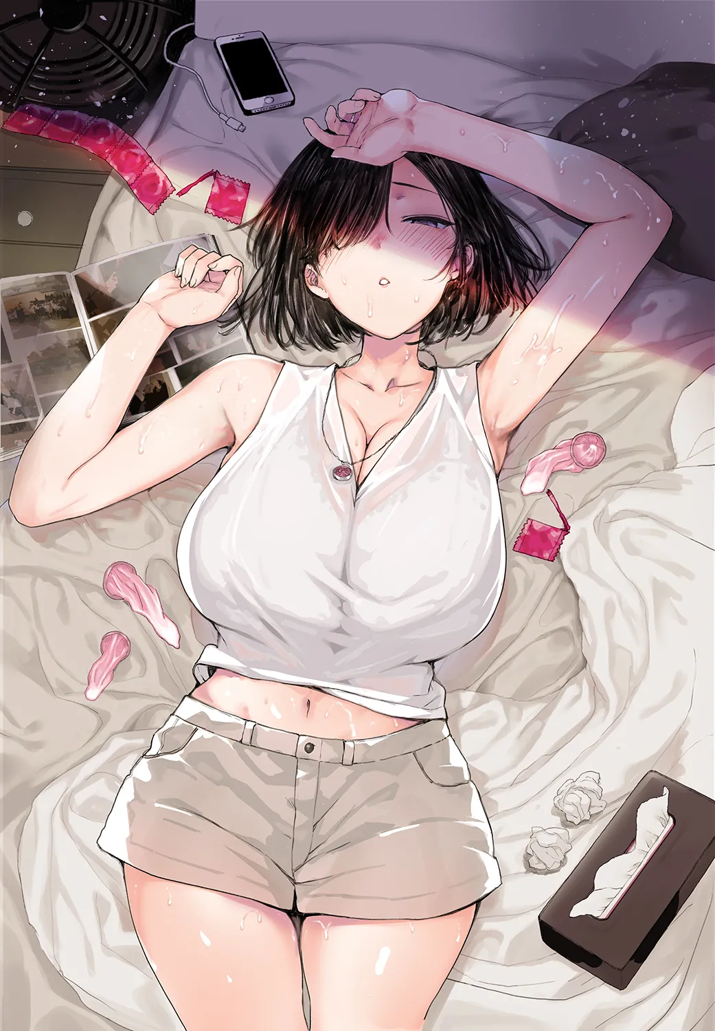 [Basutei Shower (Katsurai Yoshiaki)] Natsu, Tsuma no Sentaku… [Digital] image number 1