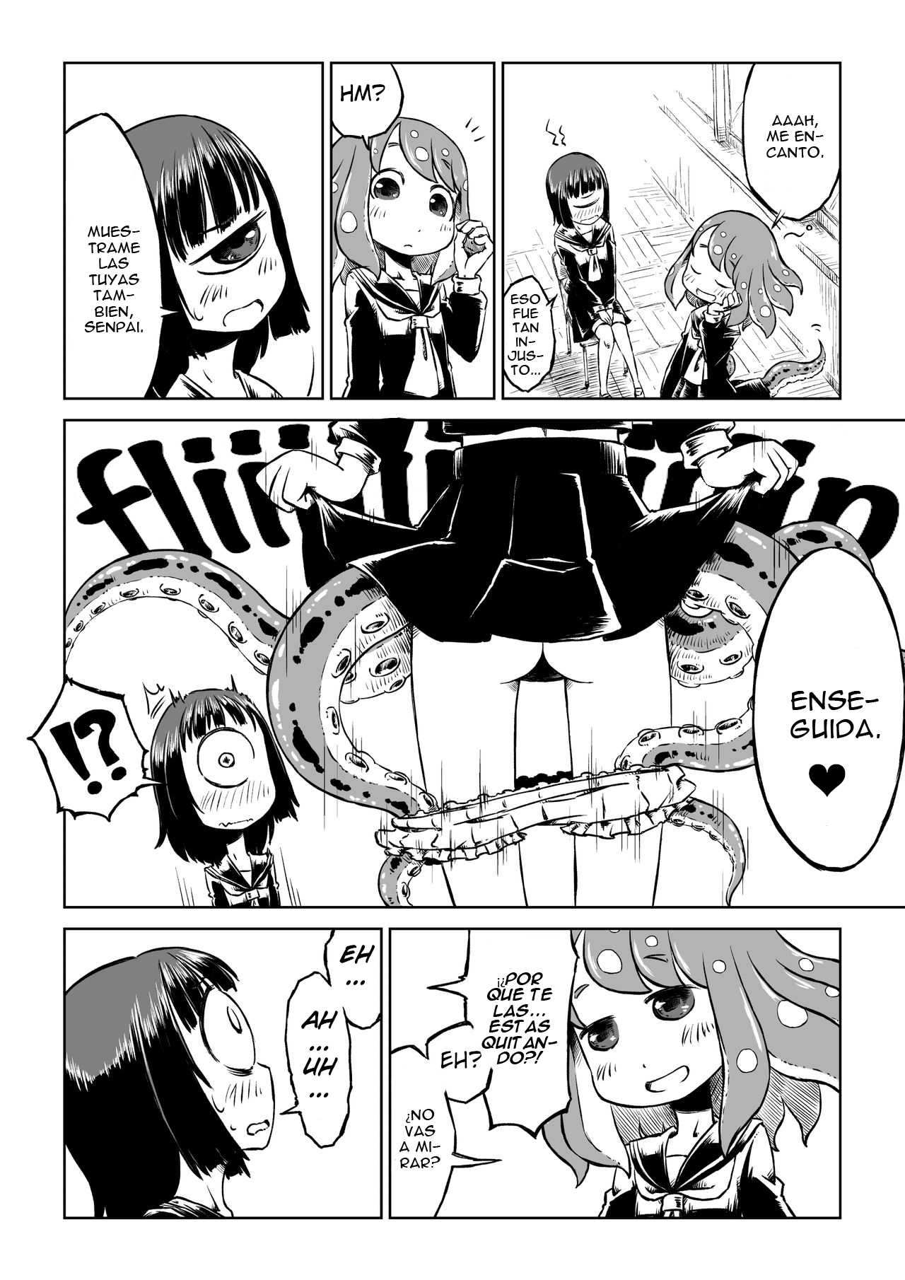 [Sondake. (SoN)] Tako Musume to Tangan Musume ga XX Suru dake. [Spanish] [m2mwk2] [Digital] image number 6