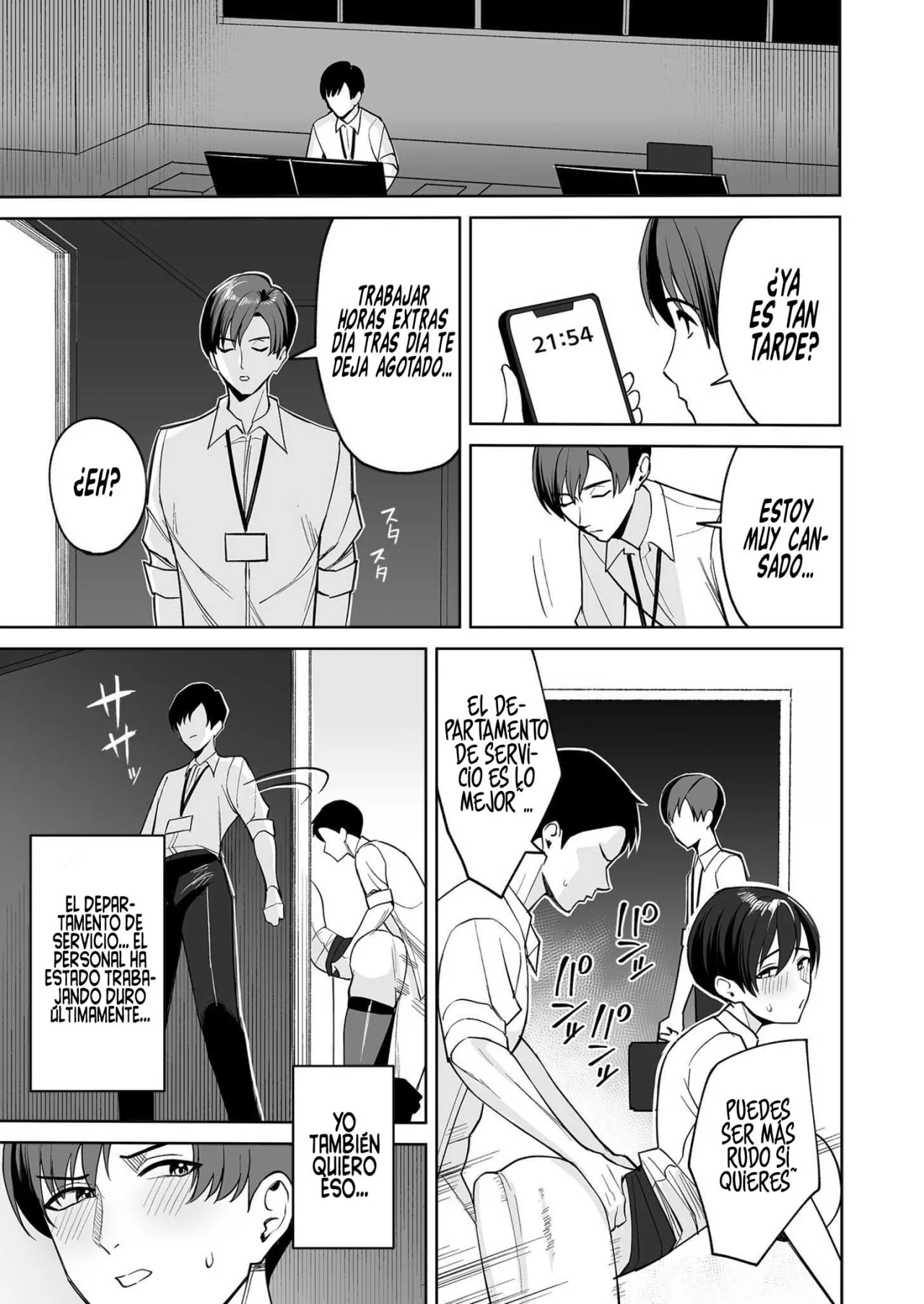 [C-kyuu] Gohoubi wa Karada de. ~Ero-sugi Fukuri Kousei wa Seishori-ka no Oshigoto~ (1)｜Recompensa Sexual por Esforzarse ~Servicios Especiales del Departamento de Asuntos Sexuales, Exclusivo para Miembros de la Empresa"~ (1) [Spanish] [RobertoTH] image number 13