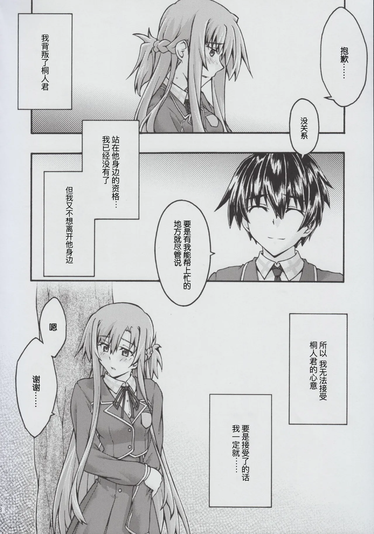 [sandglass (Uyuu Atsuno)] ochiru -asuna2- (Sword Art Online) [Chinese] [B_Meow个人汉化] 画像番号 7