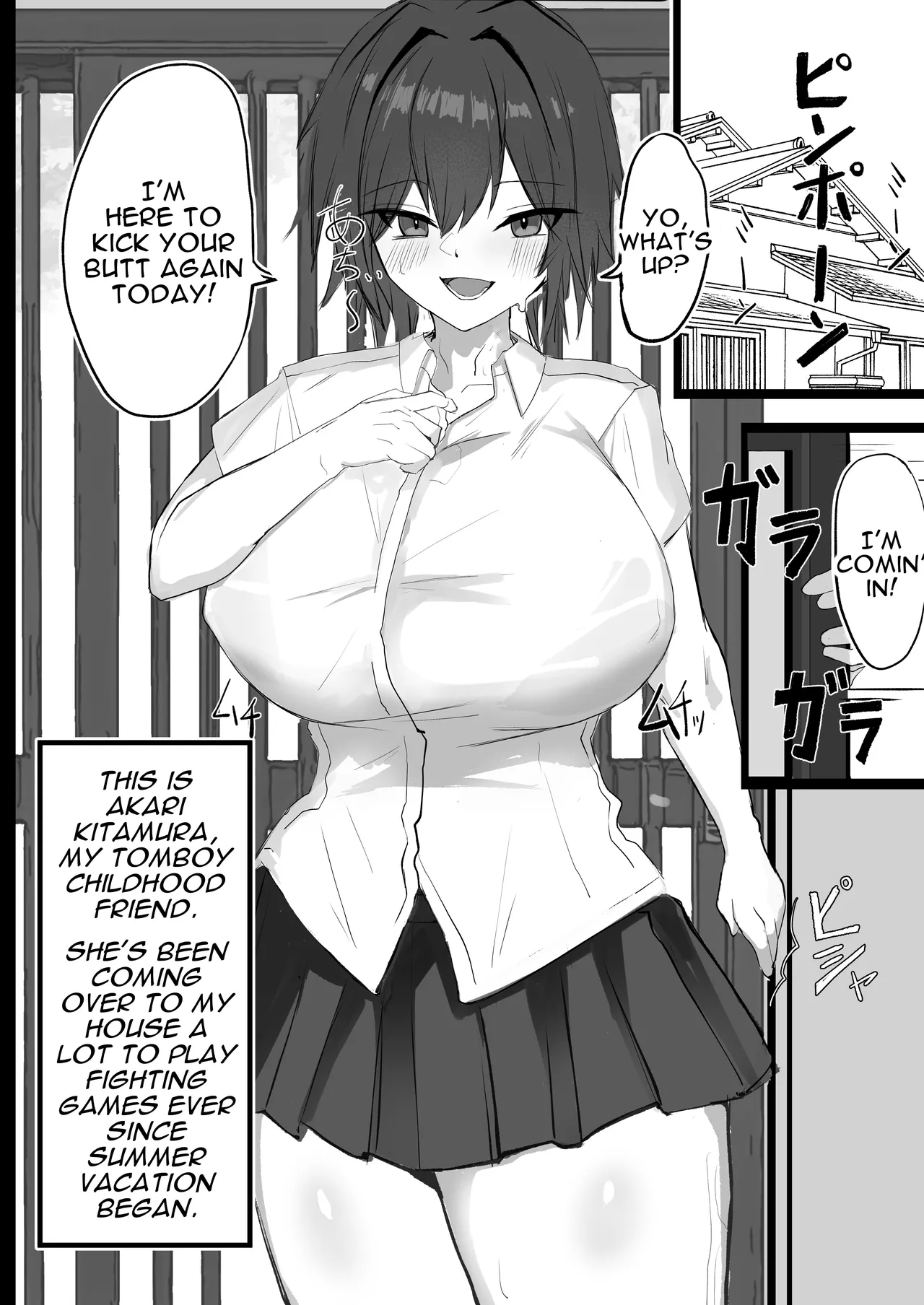 [Aoi Hoshi ni Umareta Dark Angel (Sabajiba Gonhachirou)] Mukashi Otoko da to Omotteta J-Cup Osananajimi to H suru Hon | Sex With My J-cup Bust Friend Who I Used To Think Was A Guy [English] [Darg777 Translations] Bildnummer 3