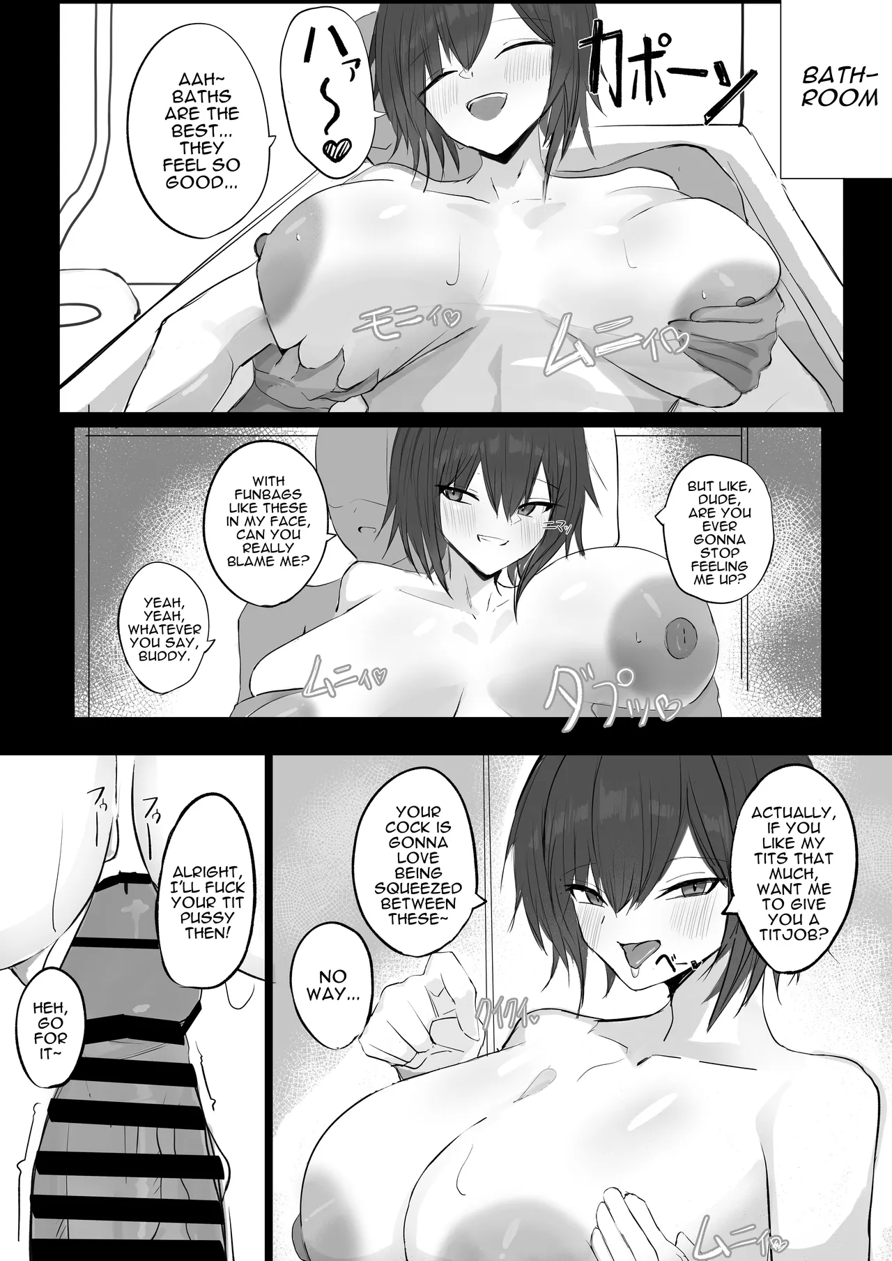 [Aoi Hoshi ni Umareta Dark Angel (Sabajiba Gonhachirou)] Mukashi Otoko da to Omotteta J-Cup Osananajimi to H suru Hon | Sex With My J-cup Bust Friend Who I Used To Think Was A Guy [English] [Darg777 Translations] Bildnummer 21
