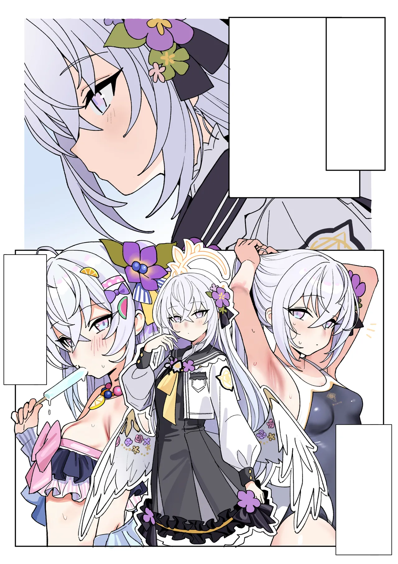 [Kawaii Azusa (Rong Hui)] Hakudaku Tenshi to no, Torokeru You na Joukou (Blue Archive) [Digital] [Textless] 画像番号 3