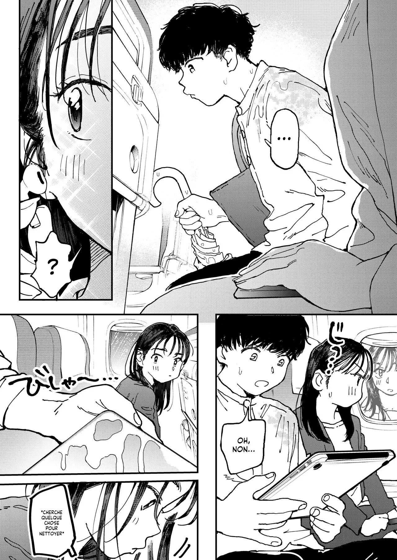 [Denbu Momo] Muramura OL-san wa Hikouki no Naka demo Seiyoku o Mitashitai | Une jeune Femme veut assouvir son Fantasme dans un avion [French] [Lopxi] [Digital] 画像番号 4