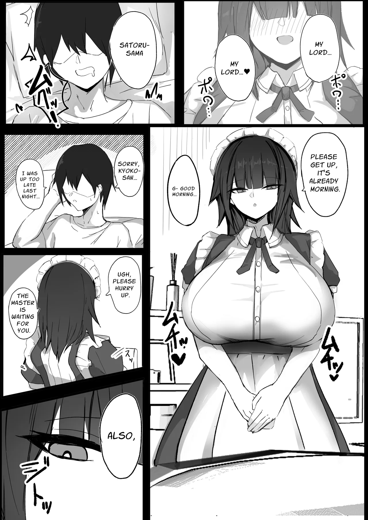 [Aoi Hoshi ni Umareta Dark Angel (Sabajiba Gonhachirou)] Ore wa J Cup Maid no Goshujin-sama | I Am The Master of a J-Cup Busty Maid [English] {Penguin Piper} image number 2