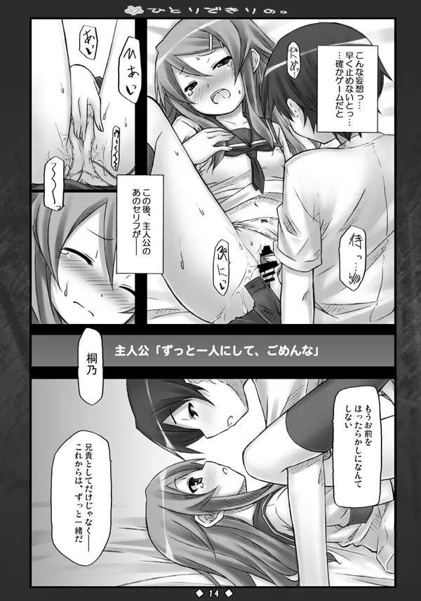 [Botugo (RYO)] ひとりできりの. (Ore no Imouto ga Konna ni Kawaii Wake ga Nai) [Digital] numero di immagine  13